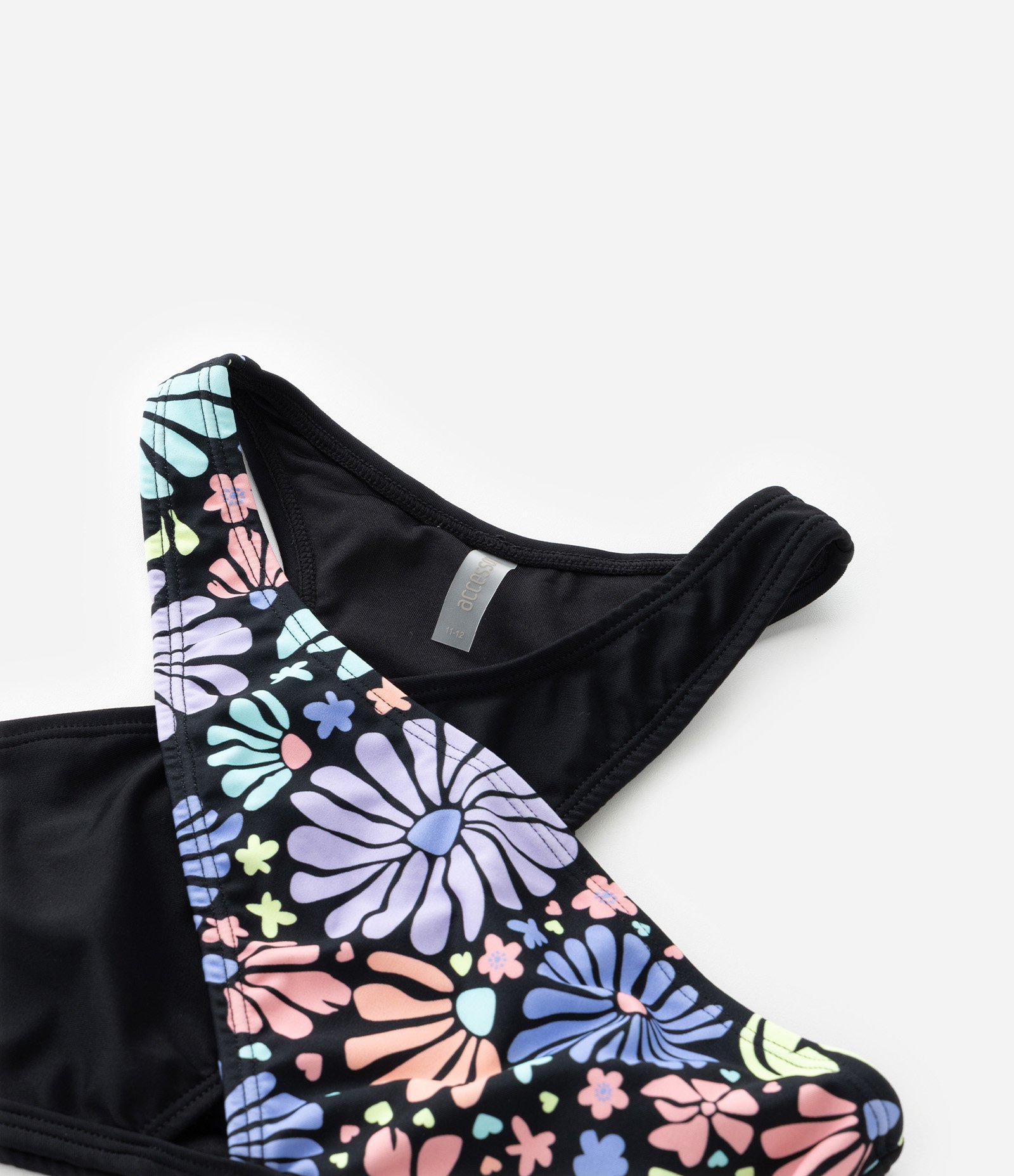 Biquíni Infantil com Proteção UV e Transpasse - Tam 5 a 14 Anos Preto 4