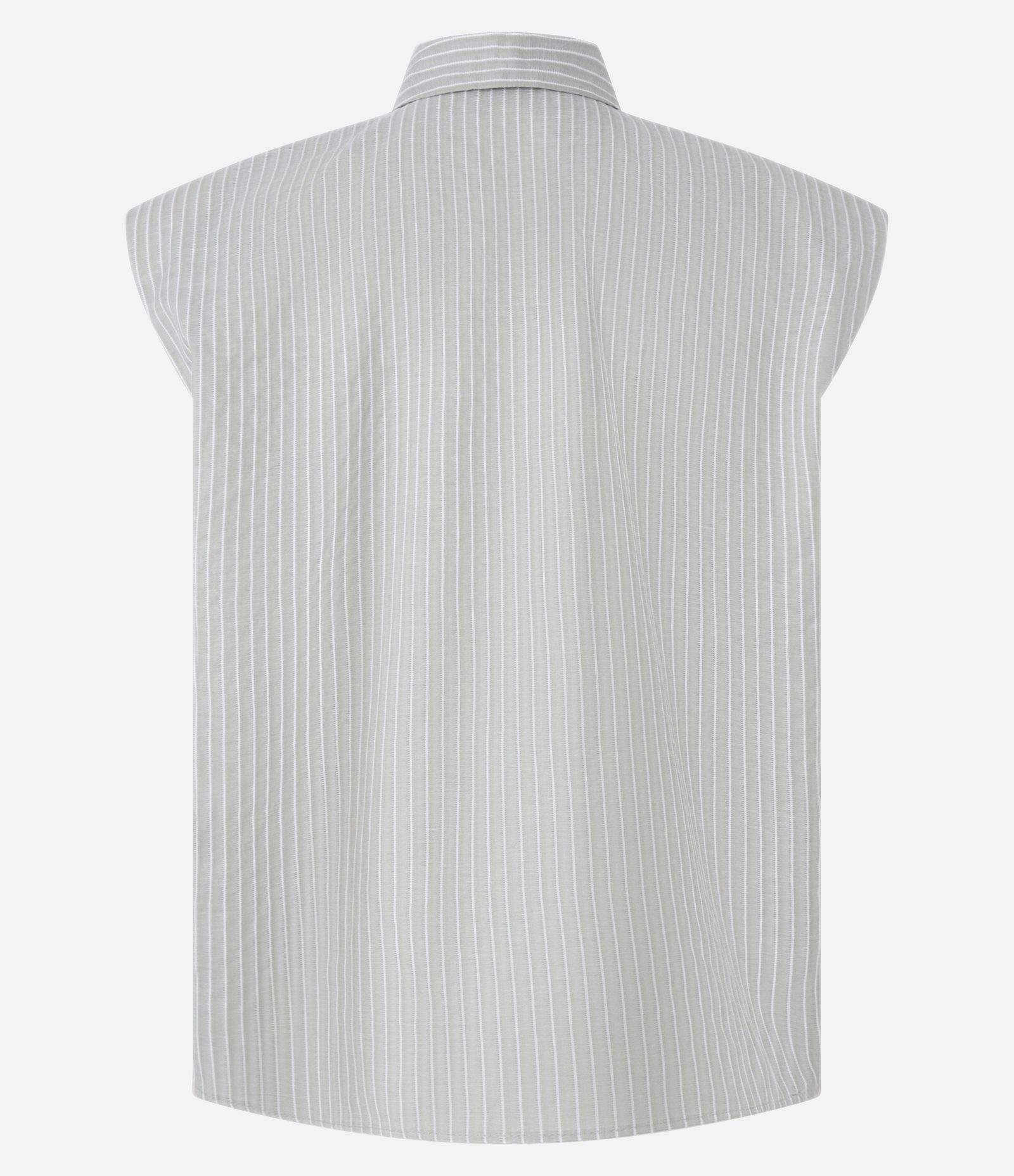 Camisa Texturizada em Algodão com Listras de Fio Tinto Verde 6