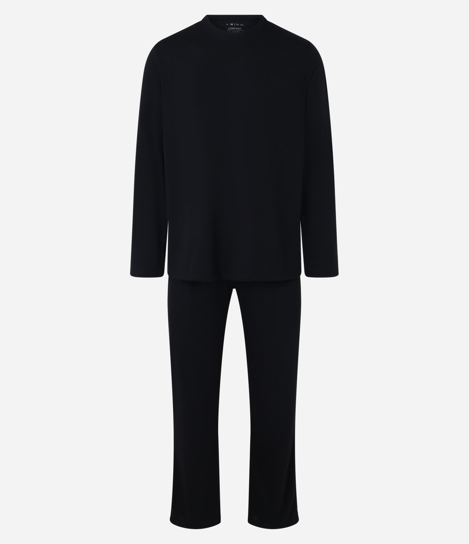 Pijama Longo Básico com Viscose Preto 1