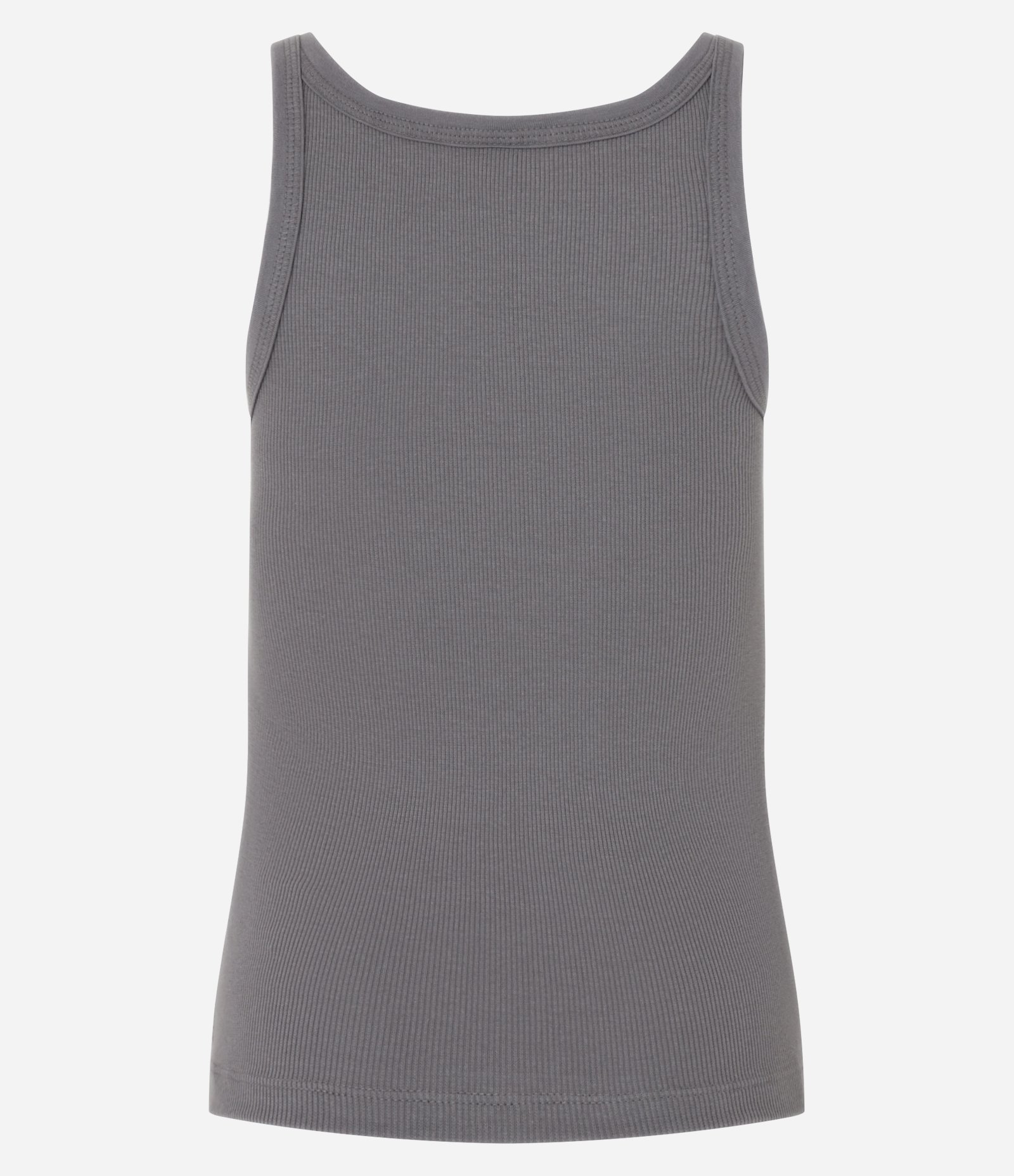 Blusa sem Manga em Ribana com Decote Halter Cinza 7