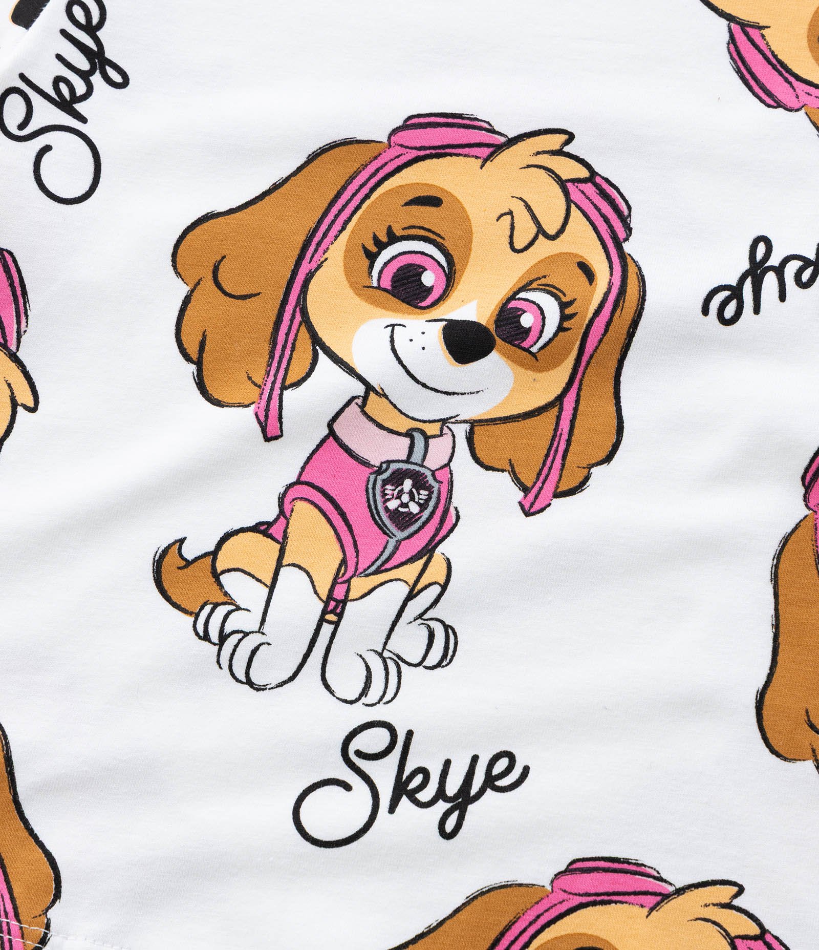 Camiseta Infantil com Estampa Patrulha Canina - Tam 2 a 6 Anos Branco 4