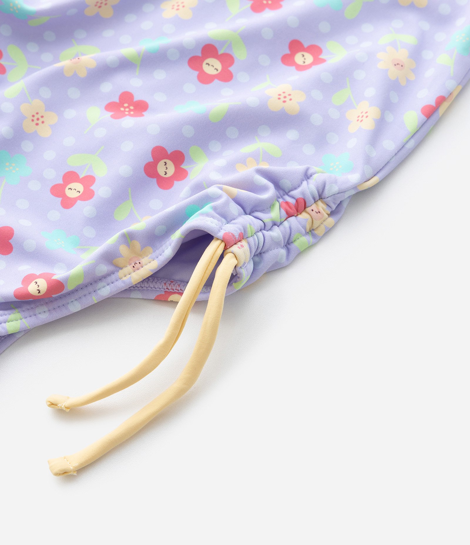 Maiô Infantil com Amarração Lateral e Proteção UV - Tam 1 a 4 Anos Lilás 5