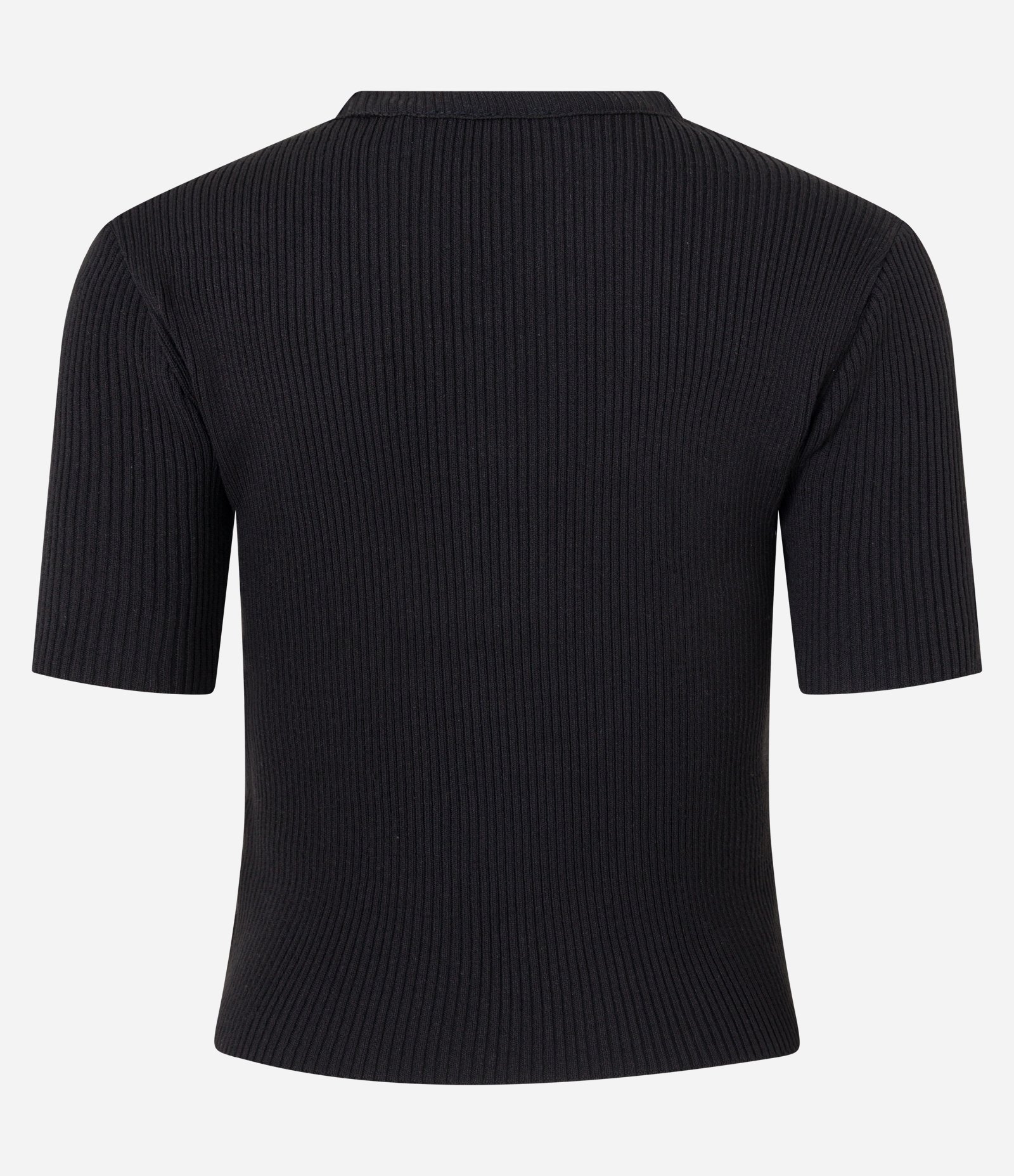 Blusa em Tricô com Botões no Decote Preto 6