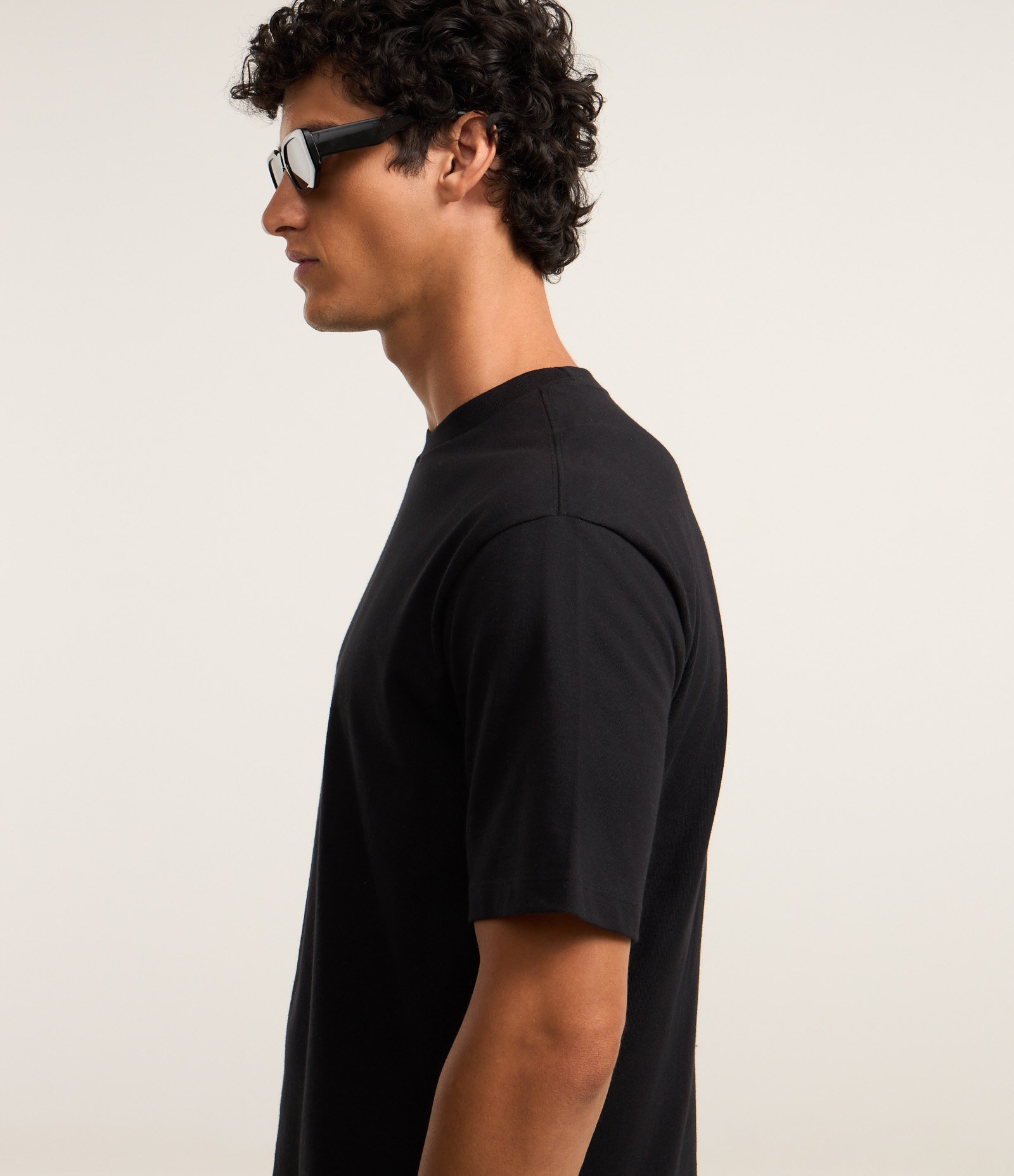 Camiseta Boxy em Malhão com Gola Redonda 3