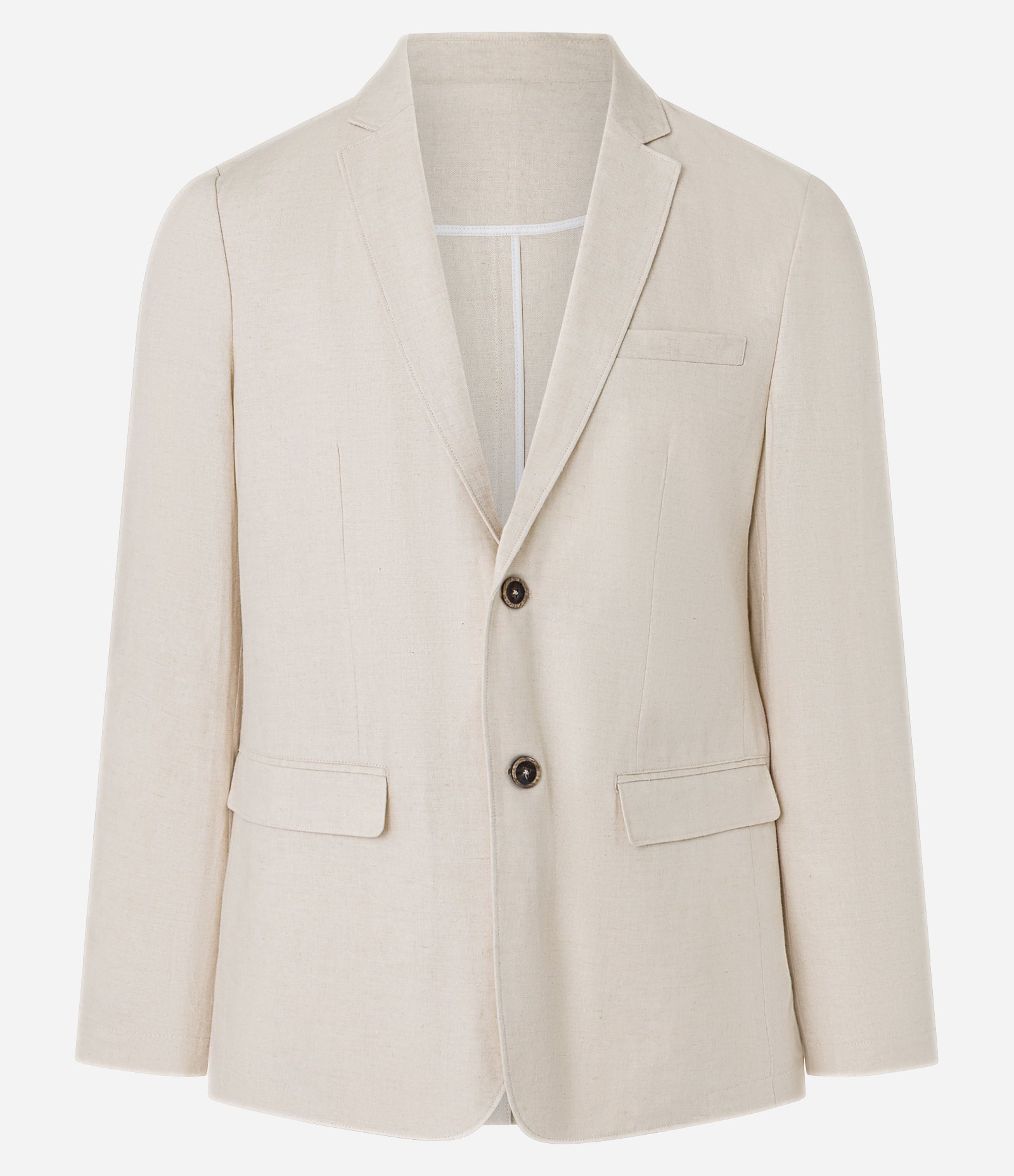 Paletó Social em Viscolinho com Meio Forro Bege 6