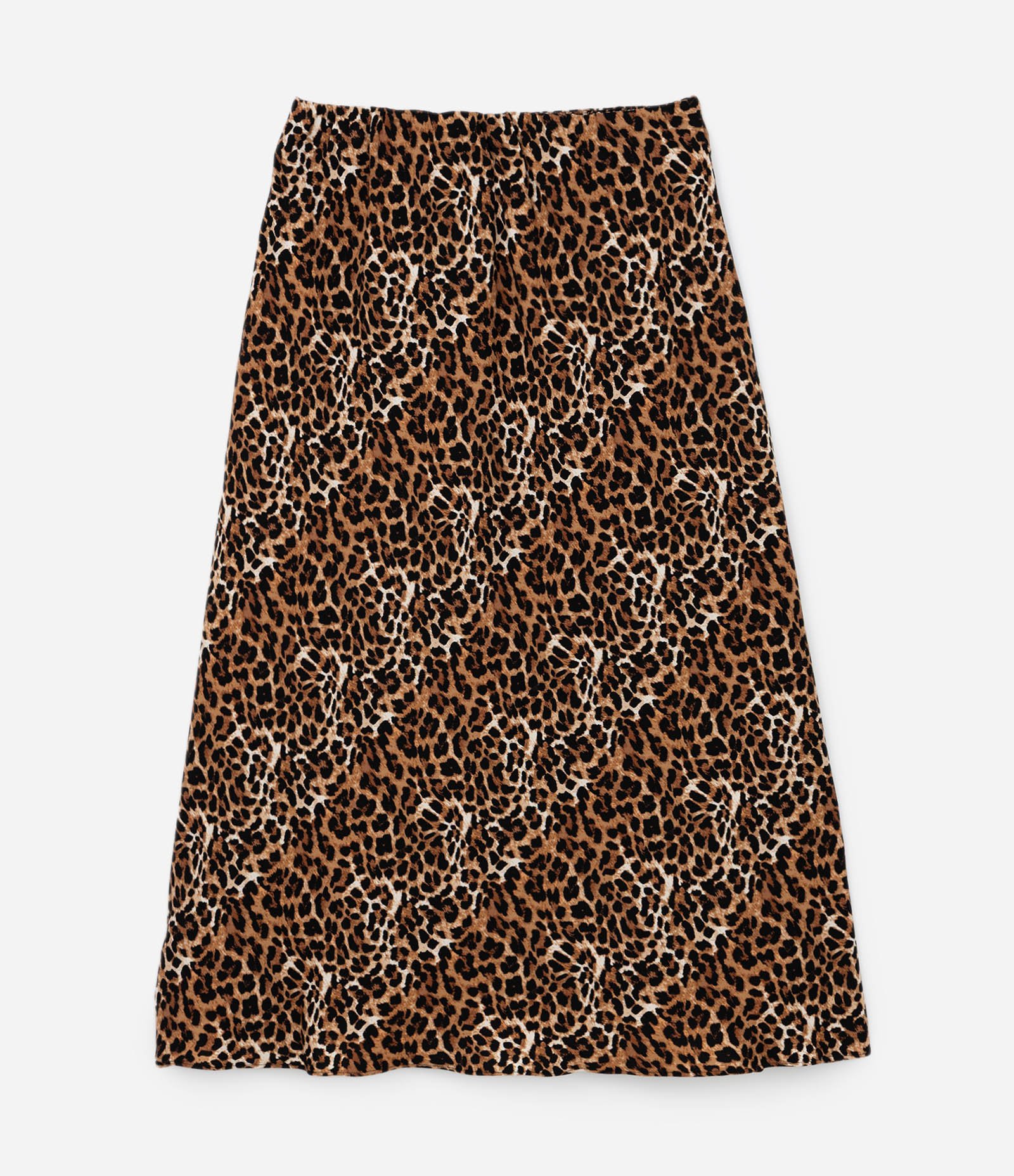 Saia Longa em Crepe com Animal Print Curve & Plus Size Marrom 5