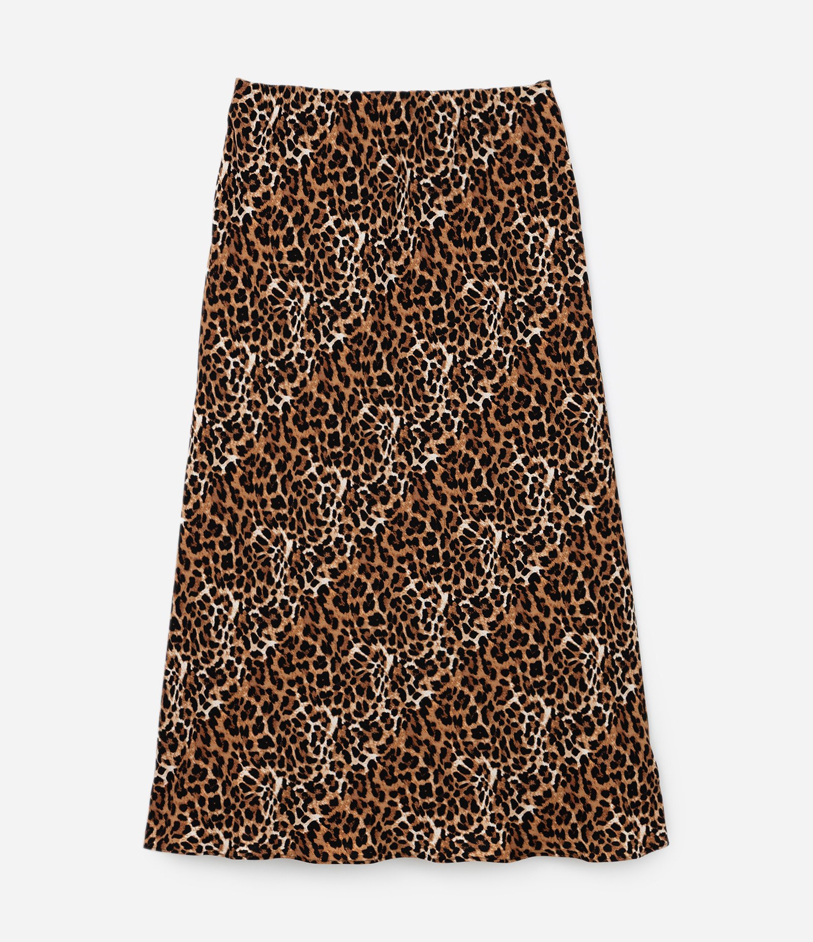 Saia Longa em Crepe com Animal Print Curve & Plus Size Marrom 6