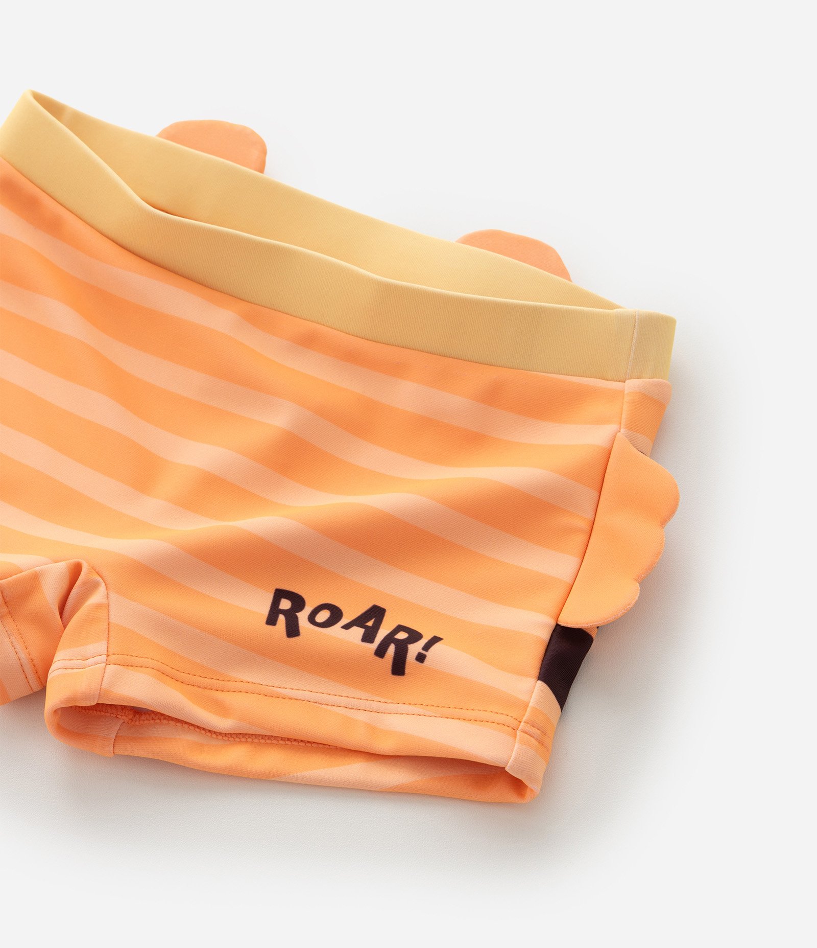 Sunga Infantil Boxer em Microfibra com Estampa de Tigre - Tam 2 a 4 Anos Laranja 5