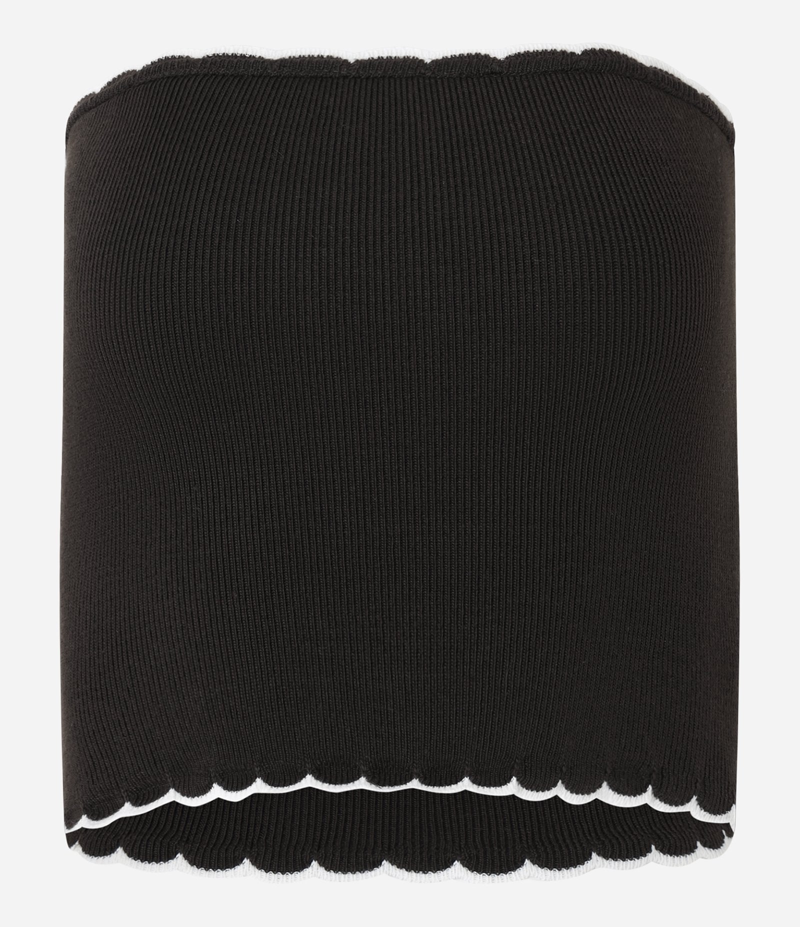 Blusa em Tricô com Detalhe Nuvem e Viés Contrastante Preto 4