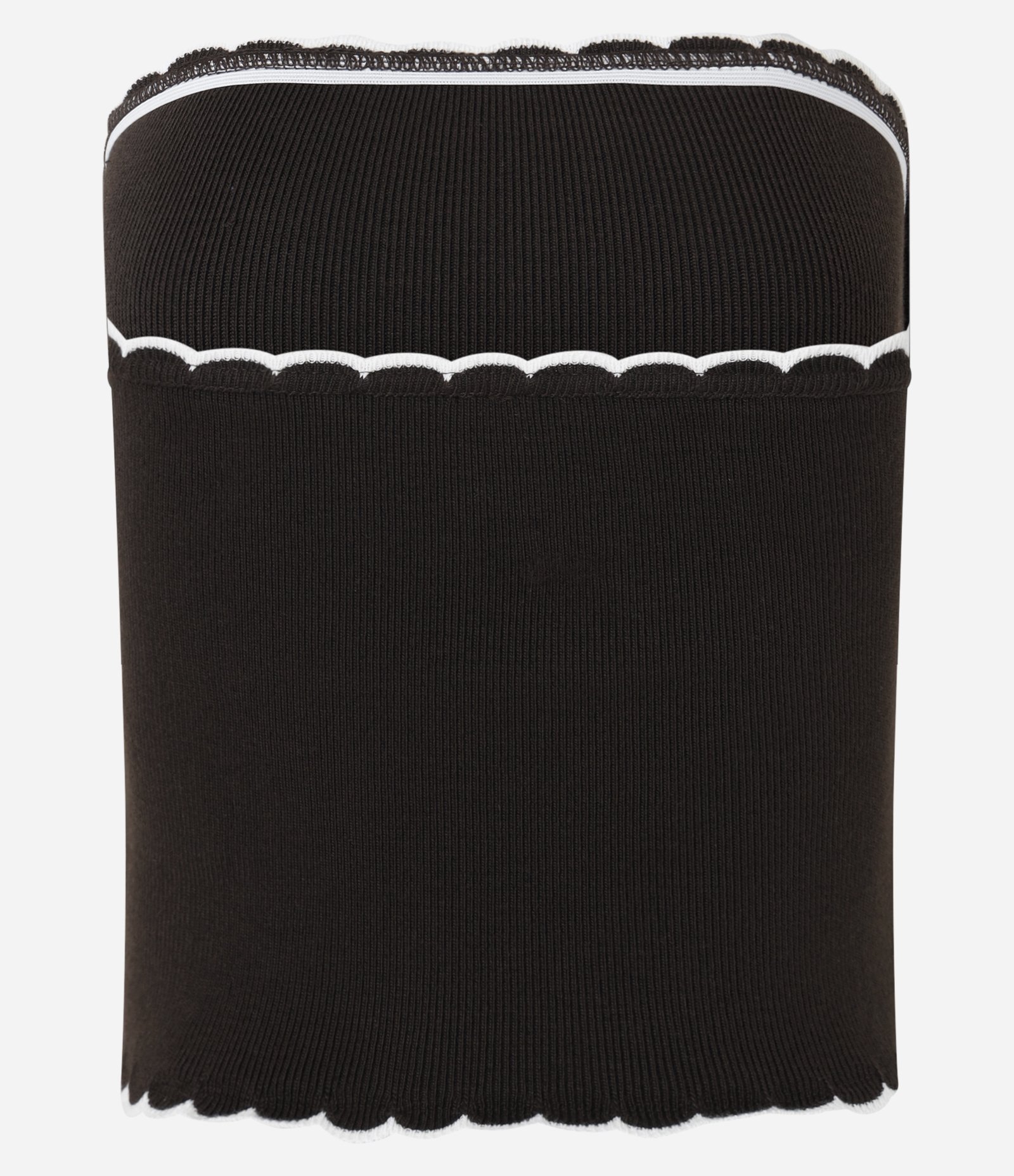 Blusa em Tricô com Detalhe Nuvem e Viés Contrastante Preto 6