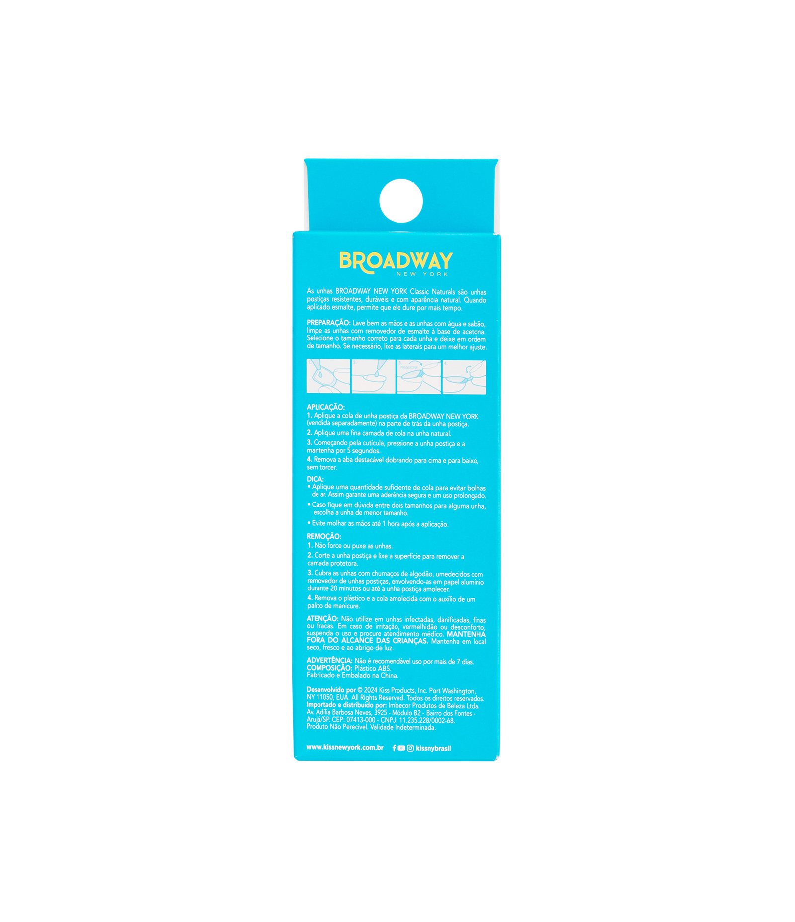 Unhas Postiças Broadway Classic Colors Nails Create 3