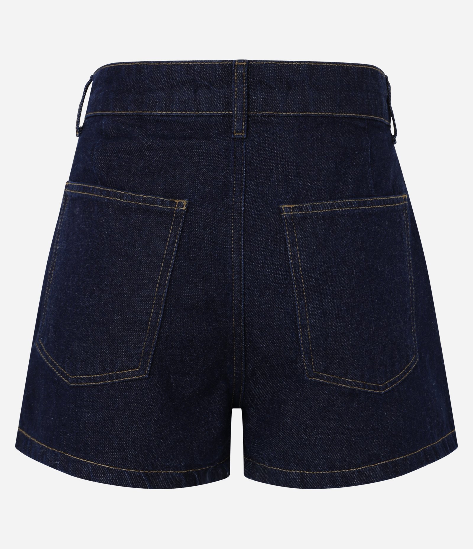 Short Saia em Jeans com Botões e Detalhe em Lapela Preto 6