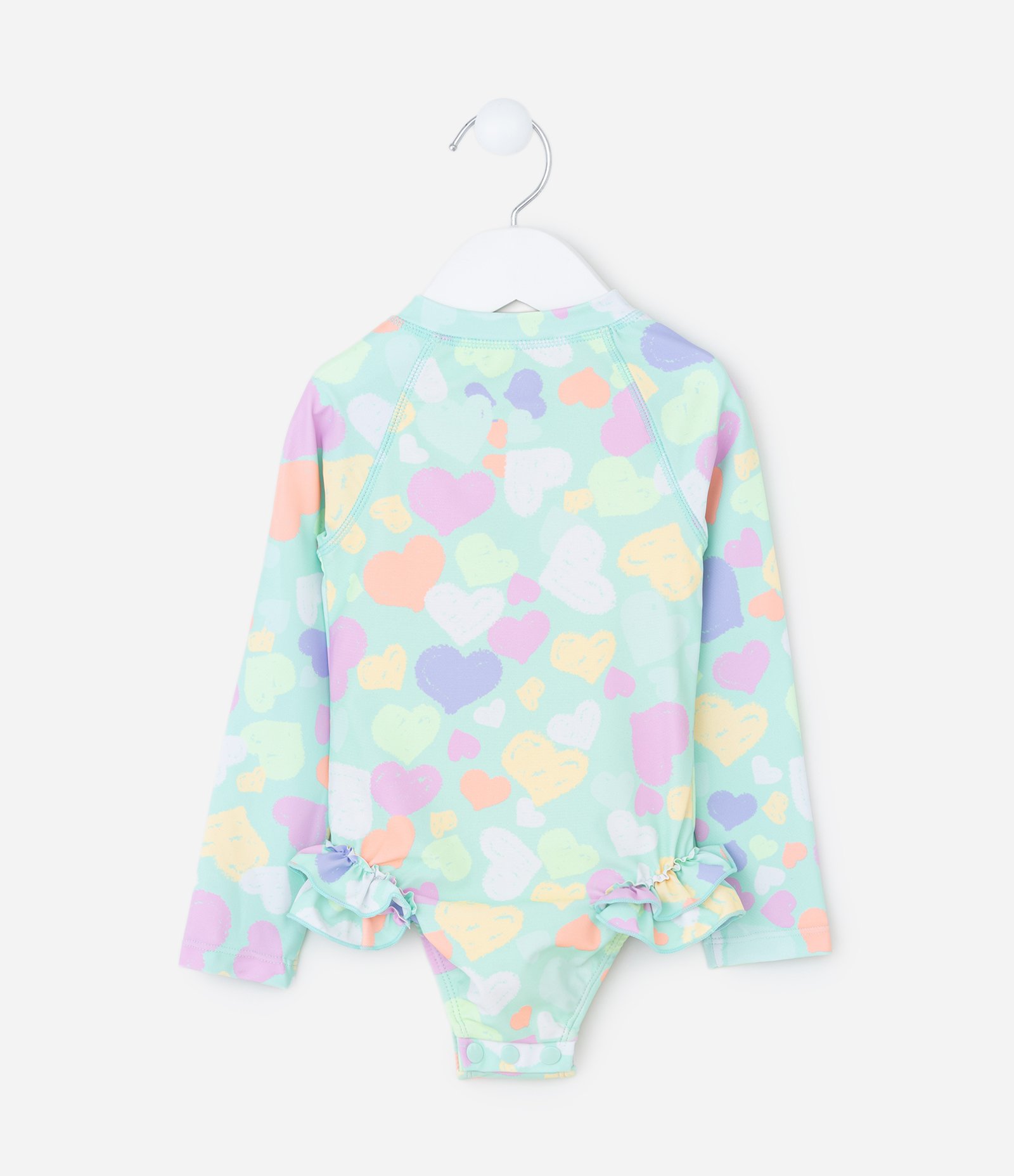 Maiô Infantil com Proteção UV e Babadinhos - Tam 2 a 4 Anos Azul 2