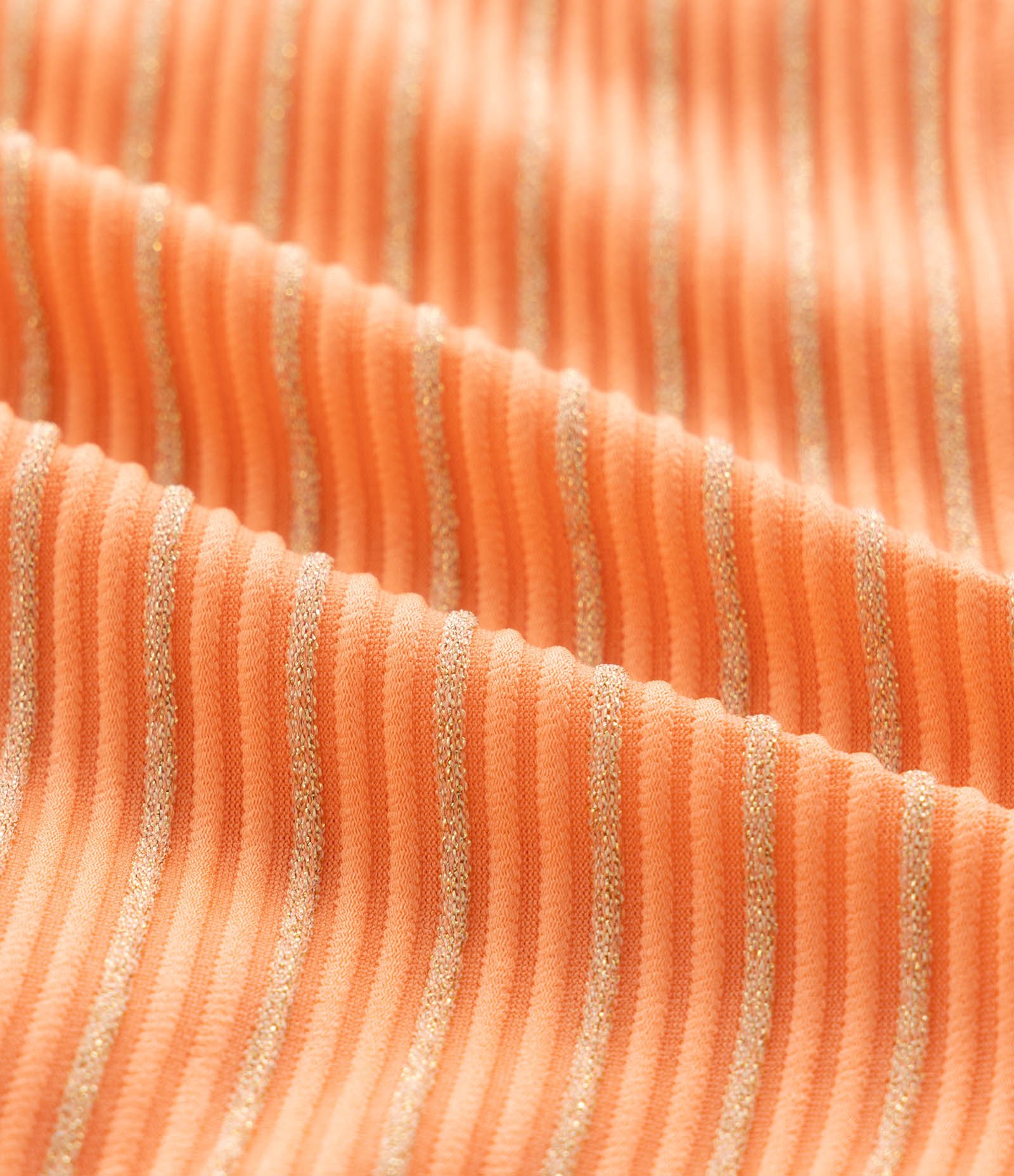 Biquíni Infantil com Fio Metalizado e Proteção UV - Tam 7 a 16 Anos Laranja 3