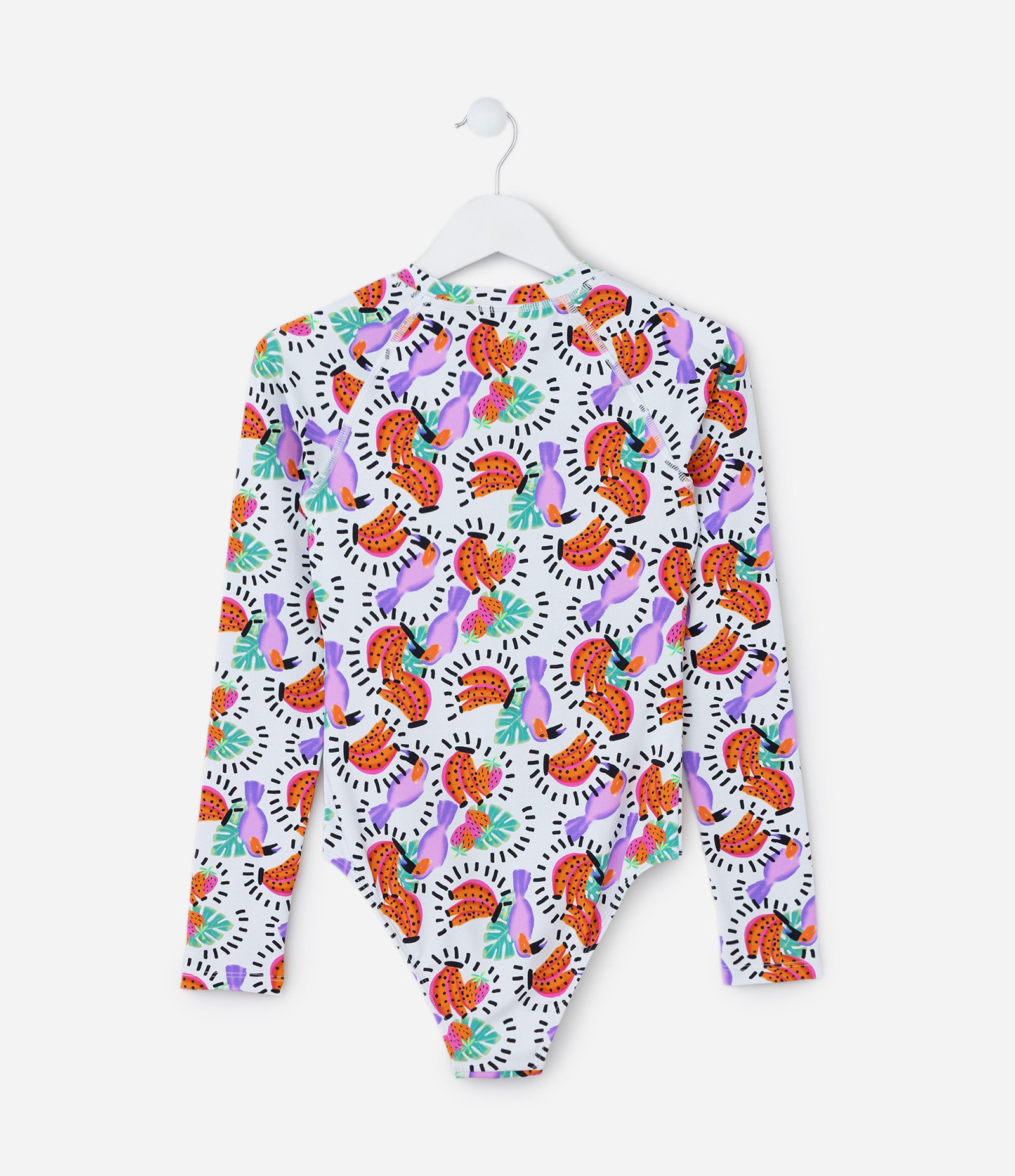 Maiô Infantil com Estampa Frutas e Proteção UV - Tam 5 a 14 Anos Multicores 2