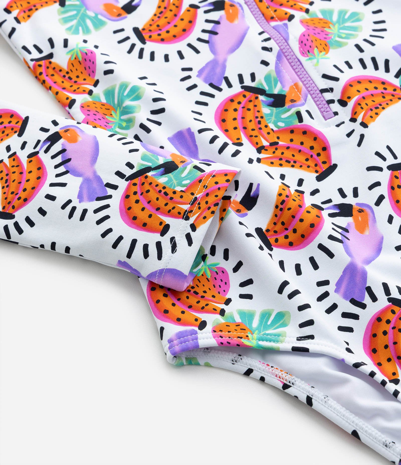 Maiô Infantil com Estampa Frutas e Proteção UV - Tam 5 a 14 Anos Multicores 4