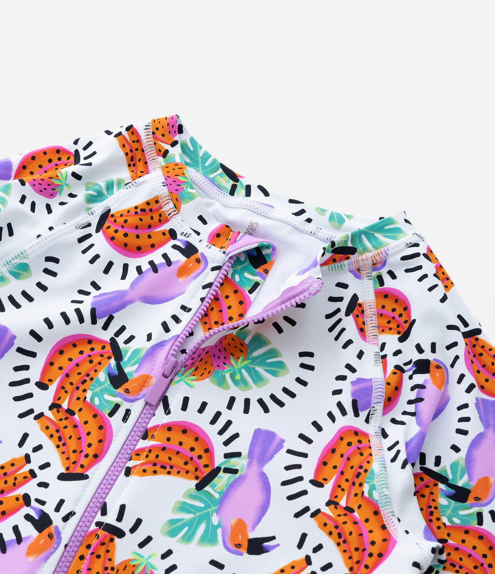 Maiô Infantil com Estampa Frutas e Proteção UV - Tam 5 a 14 Anos Multicores 5