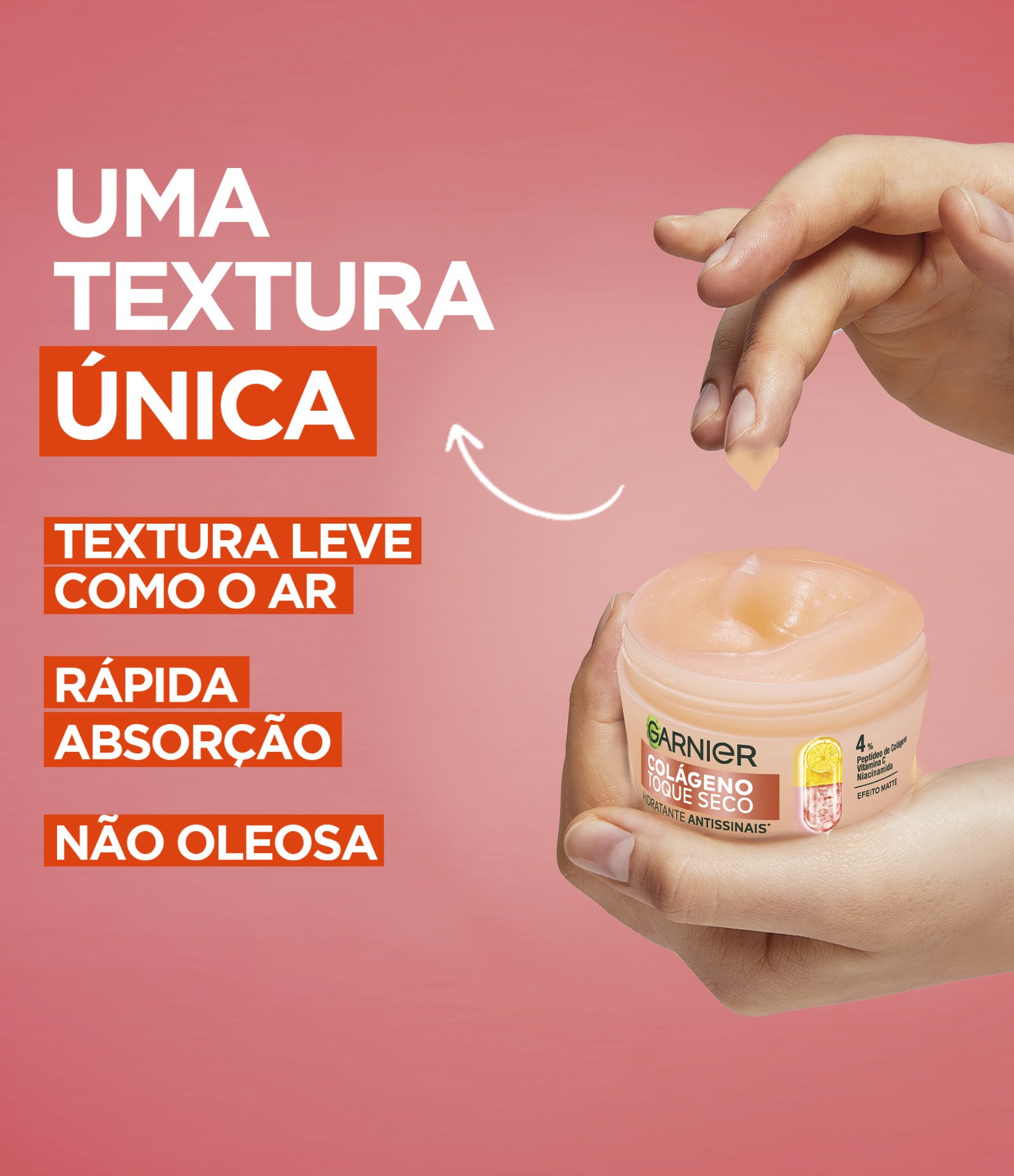 Hidratante Facial Colágeno Toque Seco Antissinais Garnier 85G 2
