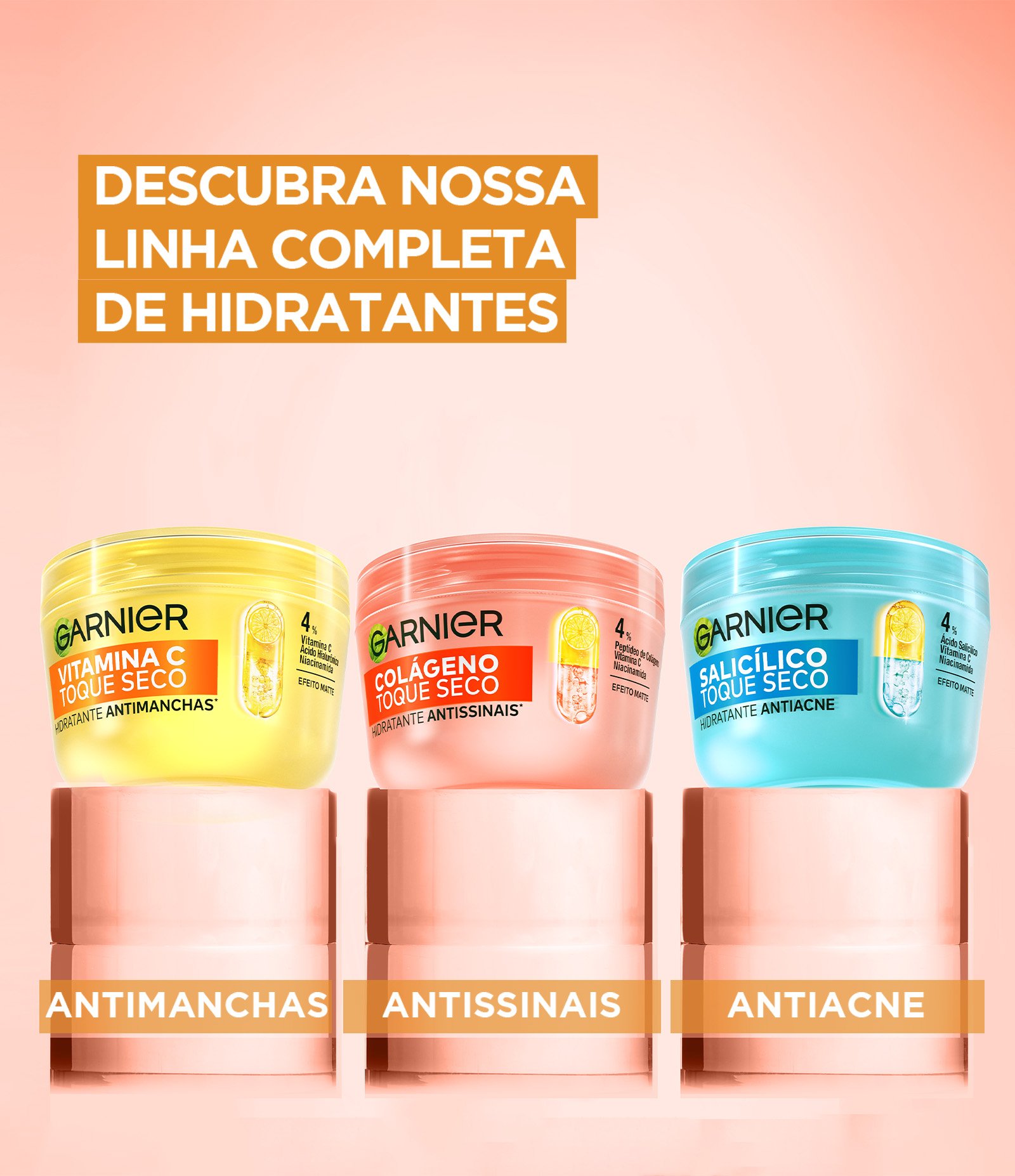 Hidratante Facial Colágeno Toque Seco Antissinais Garnier 85G 4