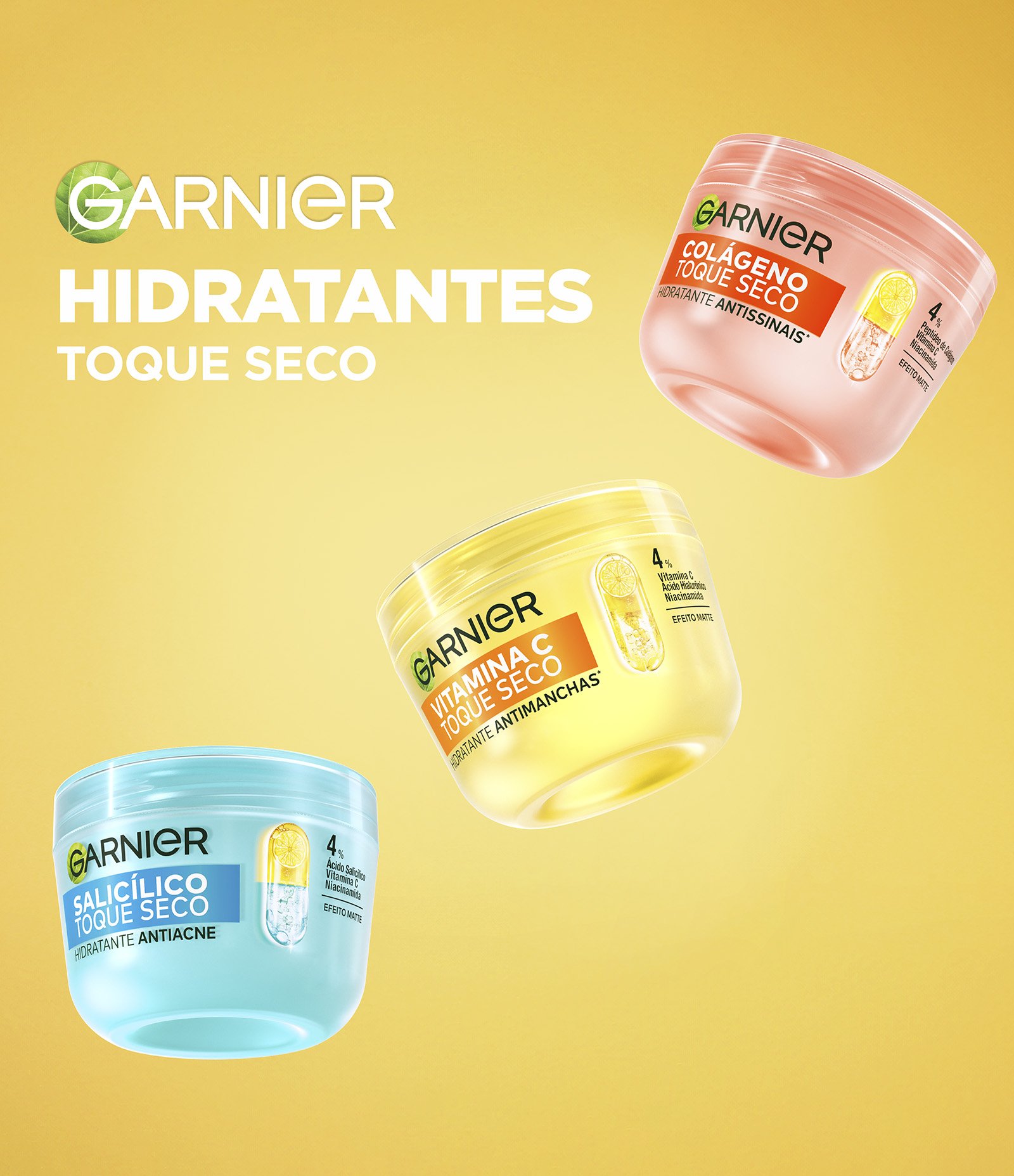 Hidratante Facial Vitamina C Toque Seco Antimanchas Garnier 85G 4