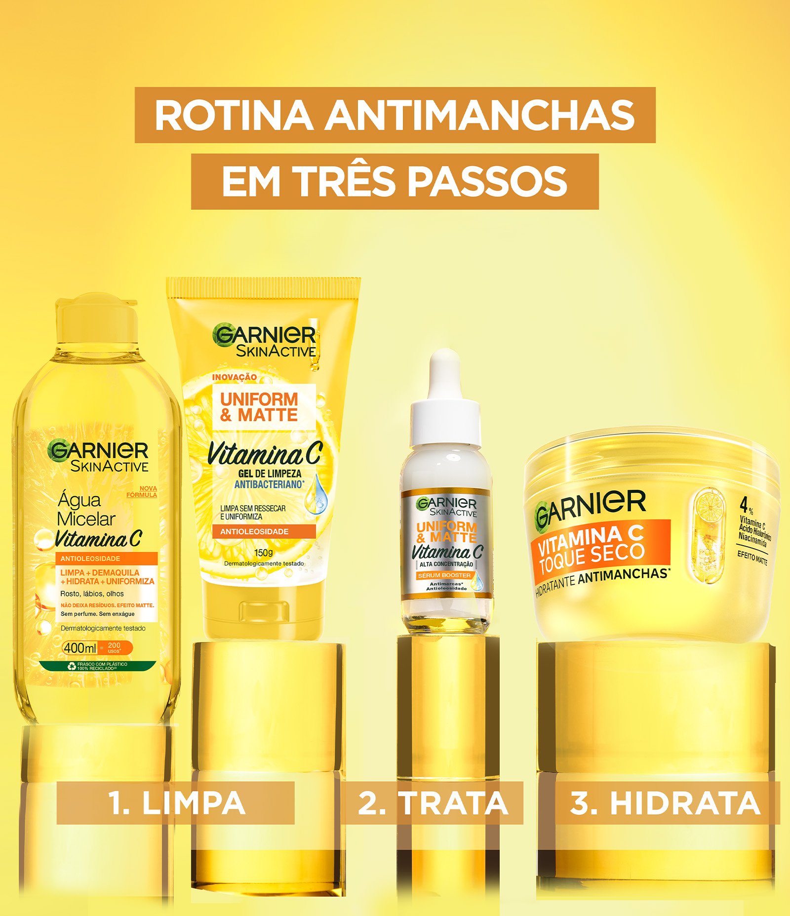 Hidratante Facial Vitamina C Toque Seco Antimanchas Garnier 85G 7