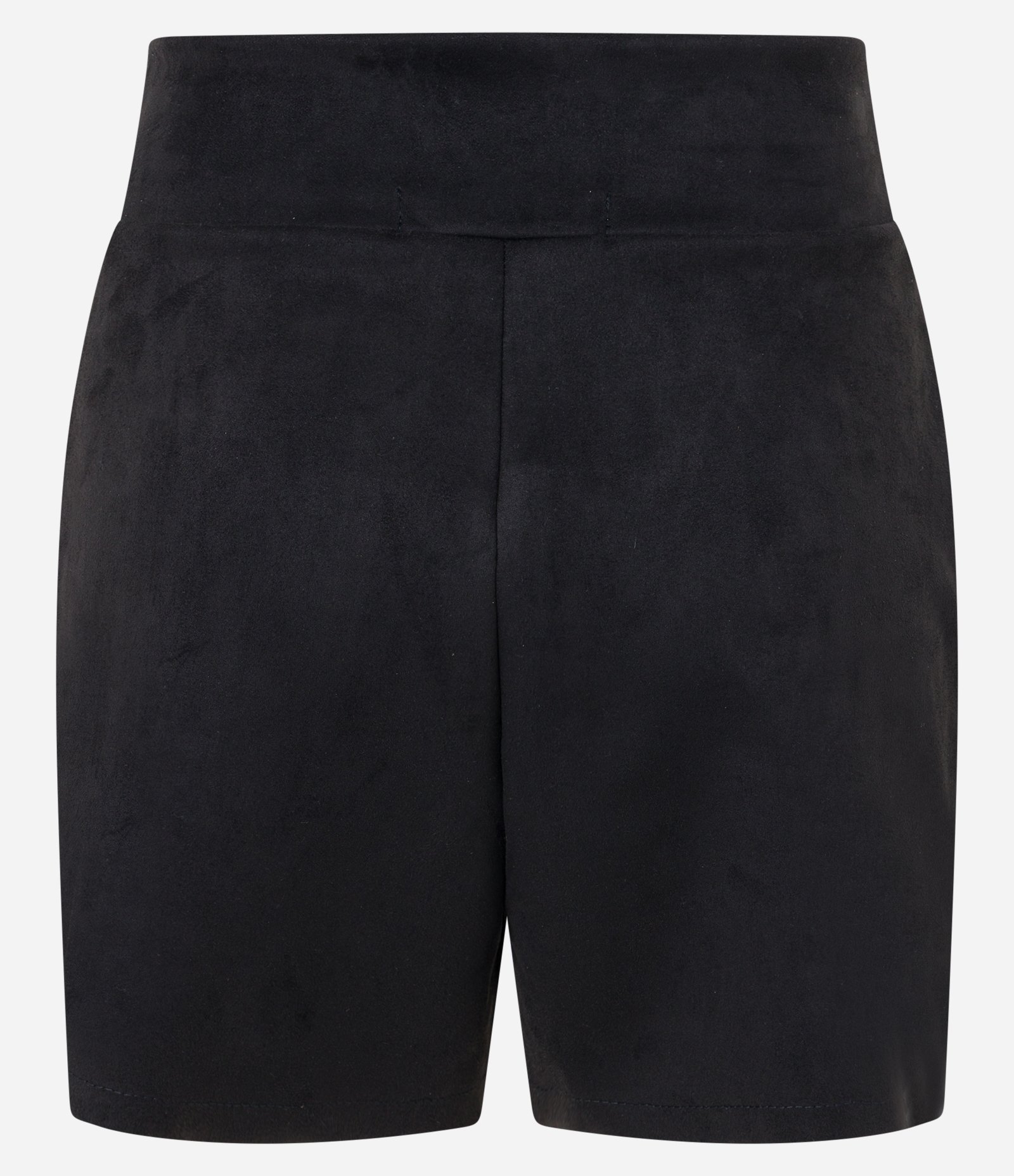 Short Saia em Suede Transpassado Preto 8