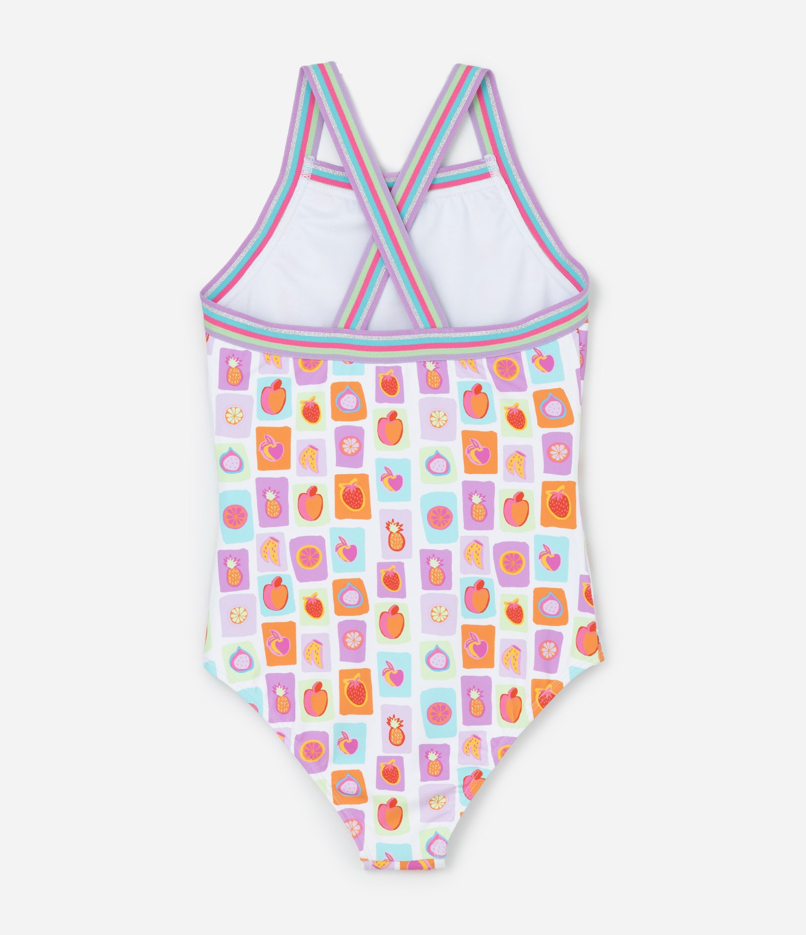 Maiô Infantil com Tira Larga e Estampa de Frutinhas - Tam 5 a 14 anos Multicores 2