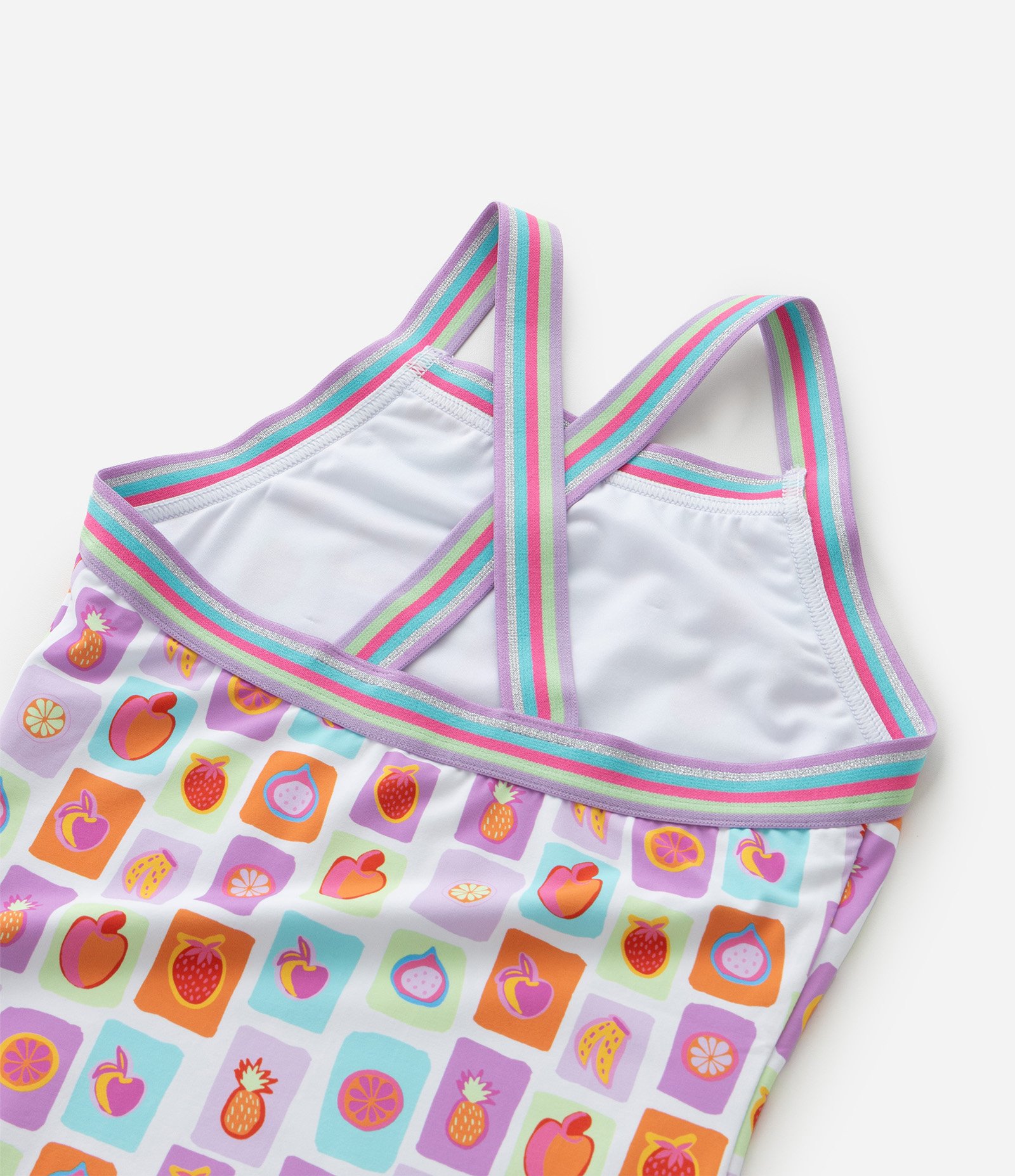 Maiô Infantil com Tira Larga e Estampa de Frutinhas - Tam 5 a 14 anos Multicores 4