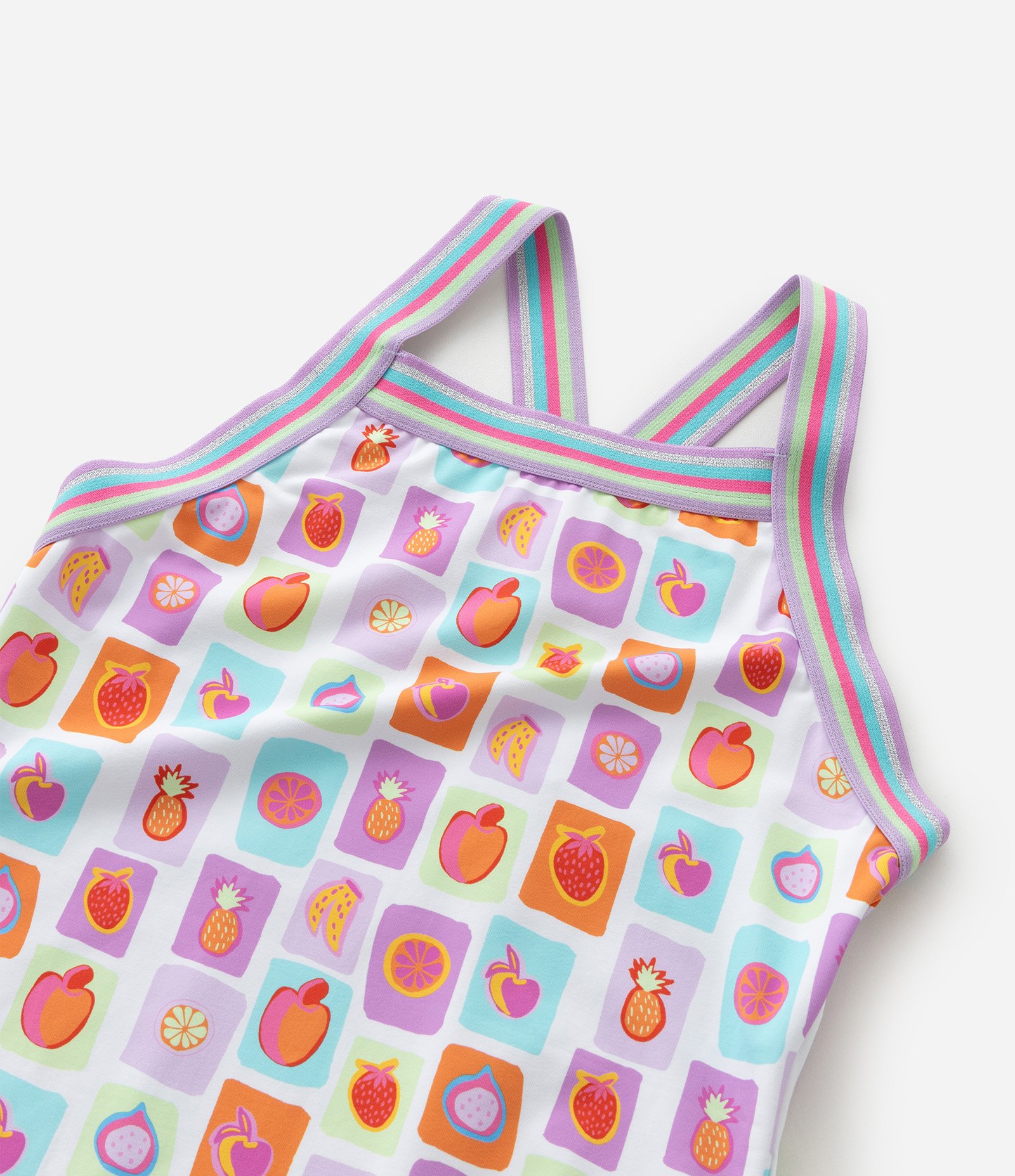 Maiô Infantil com Tira Larga e Estampa de Frutinhas - Tam 5 a 14 anos Multicores 6