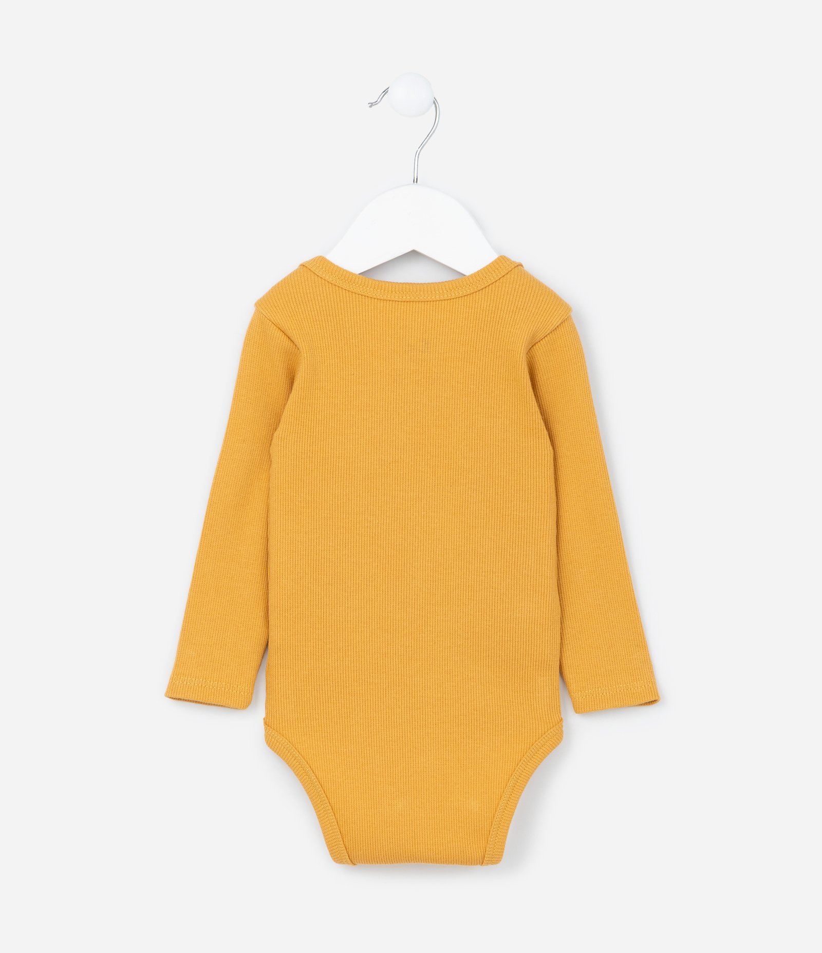 Body Infantil com Estampa Interativa Ônibus e Urso - Tam 0 a 18 meses Amarelo 2