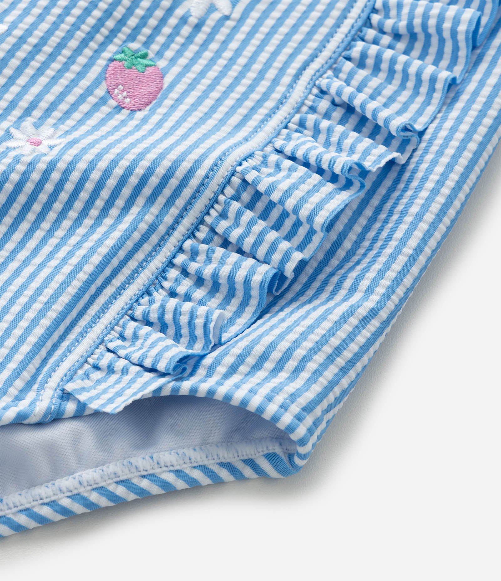 Maiô Infantil com Proteção UV e Babadinhos - Tam 1 a 4 Anos Azul 4