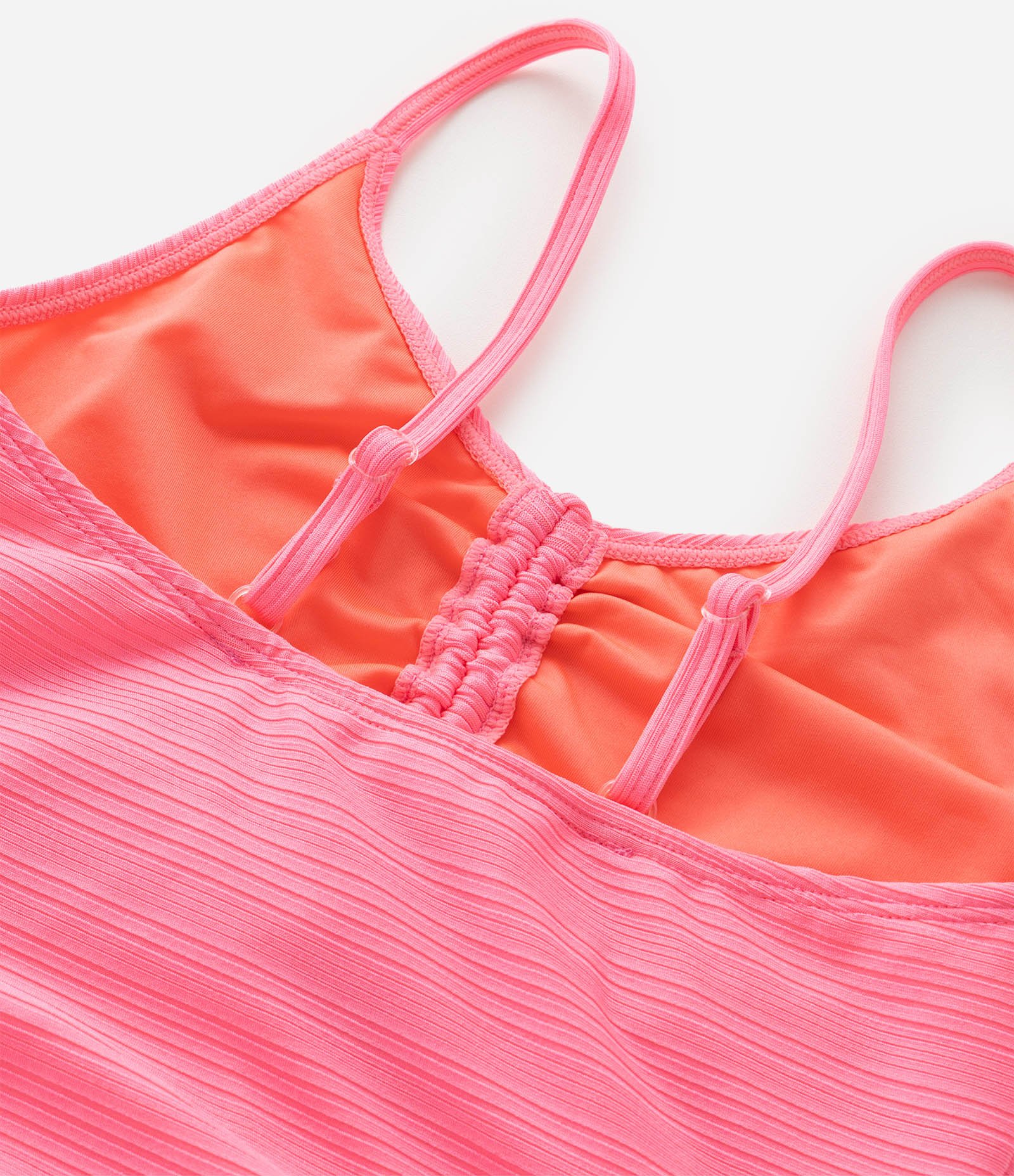 Maiô Infantil com Proteção UV e Recortes com Amarração - Tam 7 a 16 Anos Rosa 5