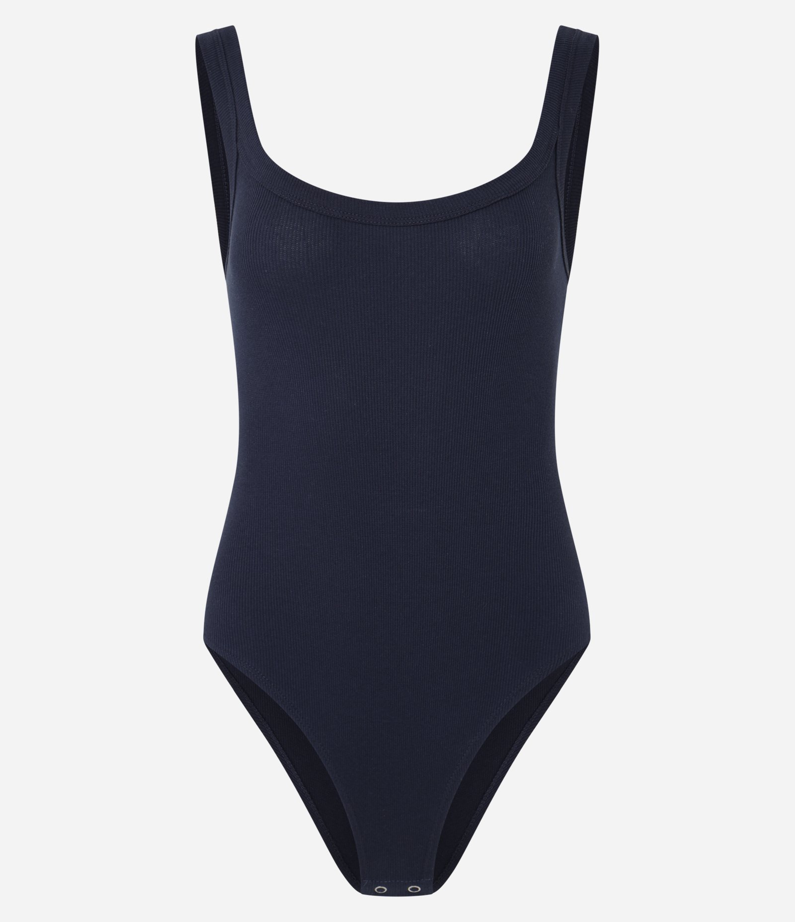 Body em Ribana Sem Manga com Viés Transpassado Azul 3