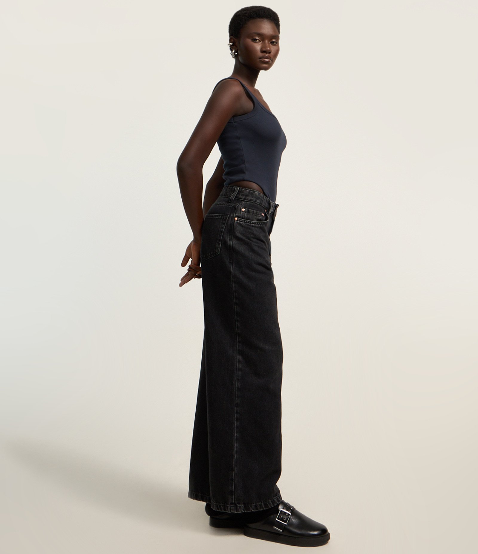 Body em Ribana Sem Manga com Viés Transpassado Azul 2