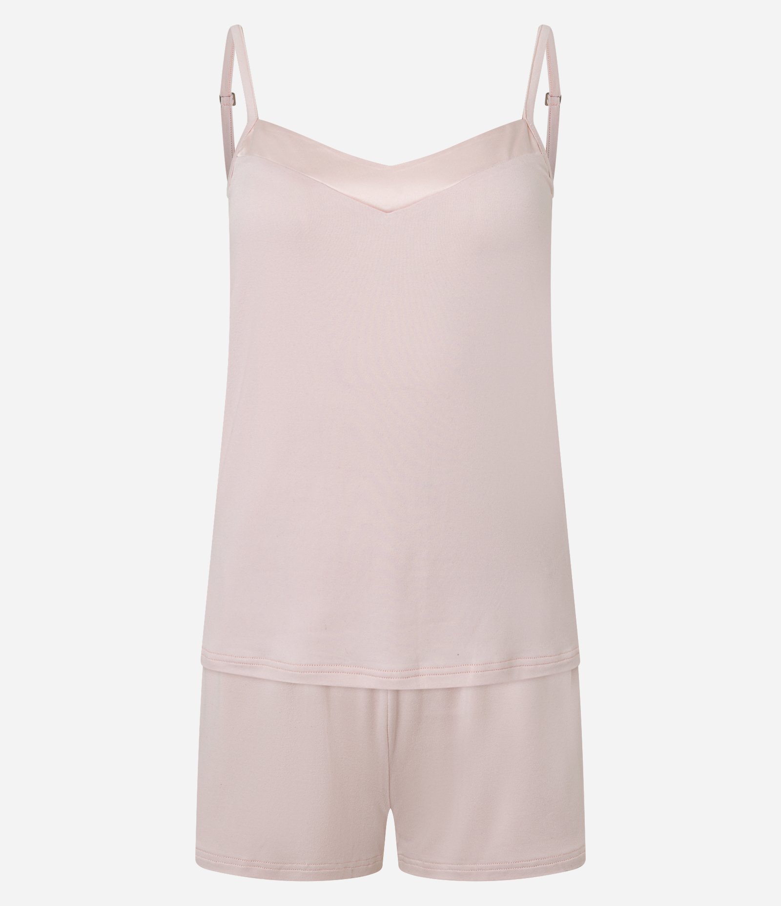 Pijama Short Doll Alcinha com Detalhe de Cetim Rosa 4