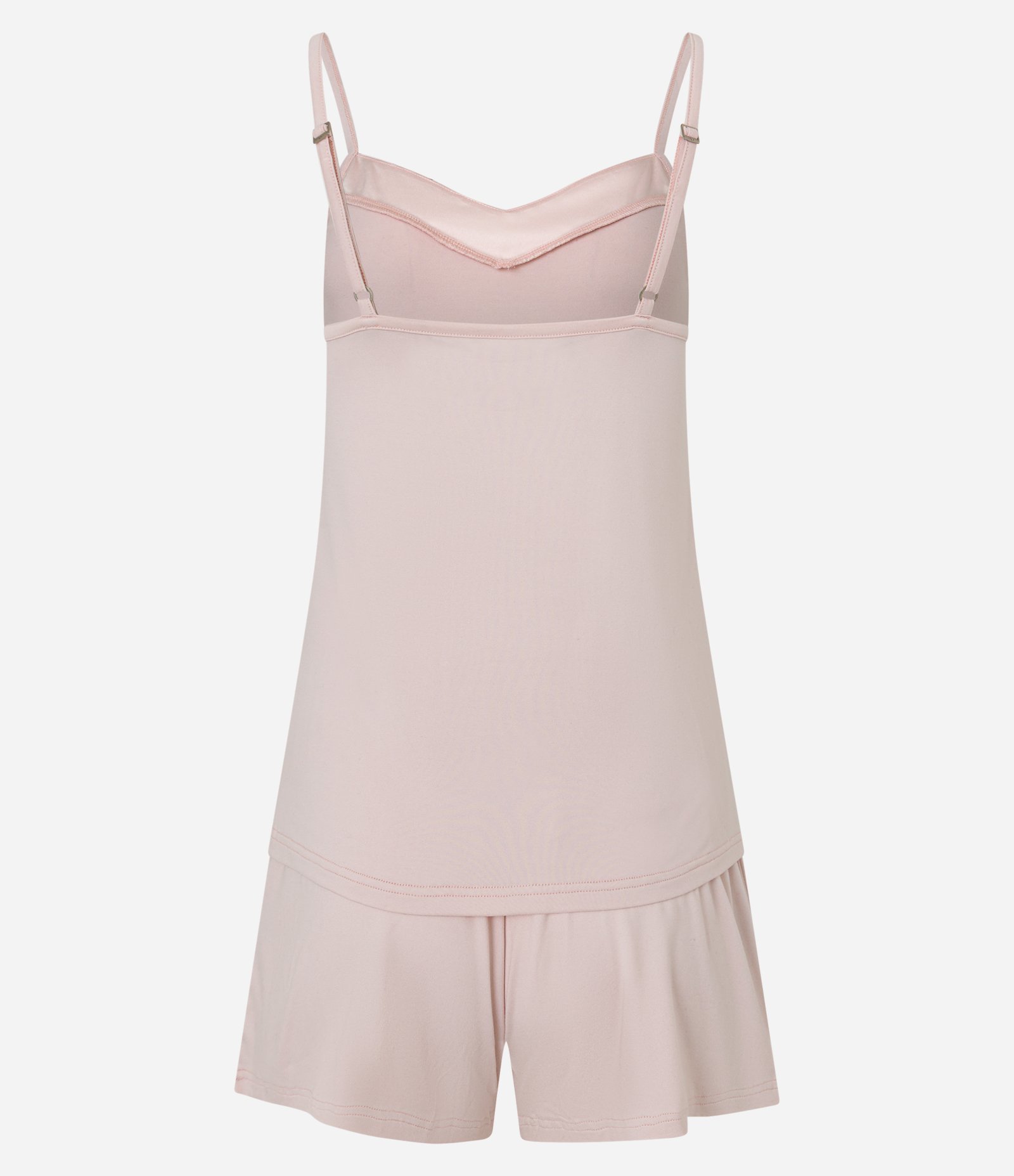 Pijama Short Doll Alcinha com Detalhe de Cetim Rosa 5