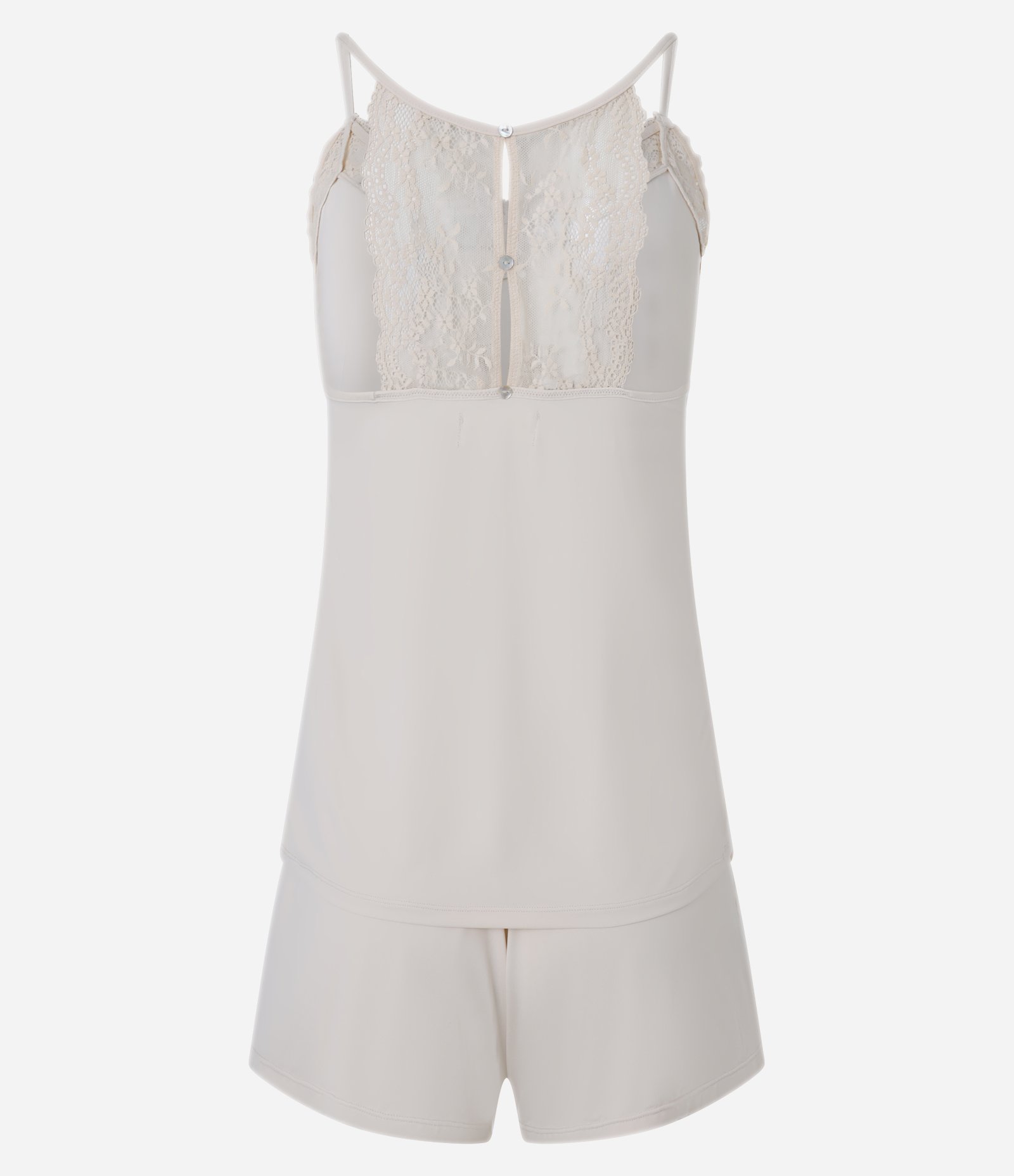 Pijama Short Doll com Detalhes em Renda Rosa Claro 4