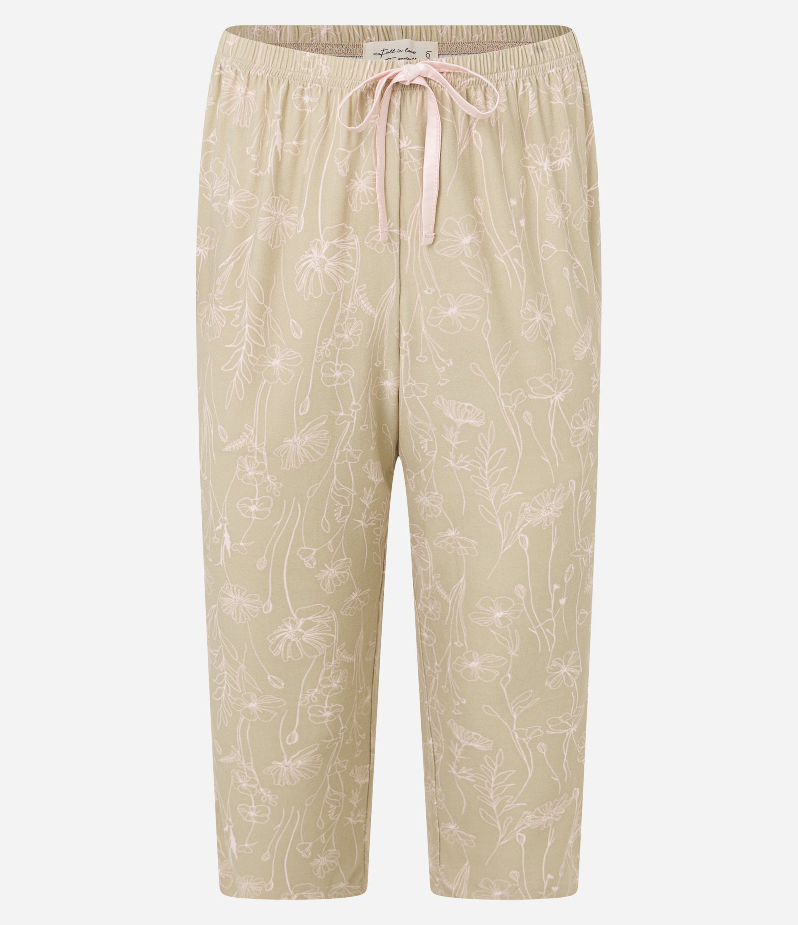 Pijama Capri com Detalhe de Cetim e Estampa Floral Multicores 6