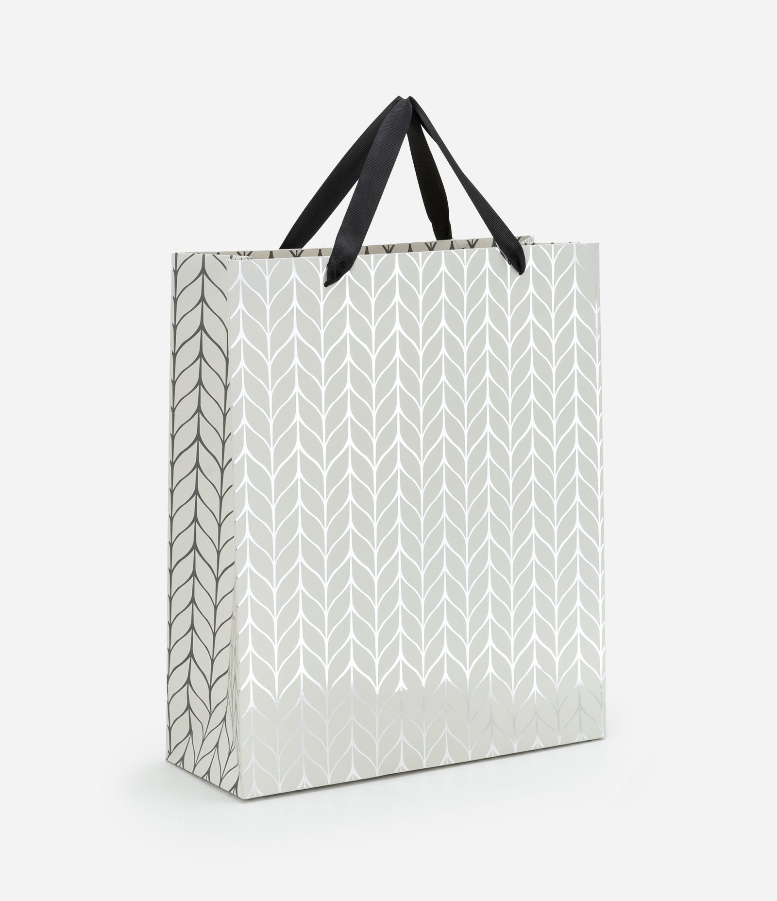 Embalagem de Presente Média com Estampa Espinha de Peixe Off White 1