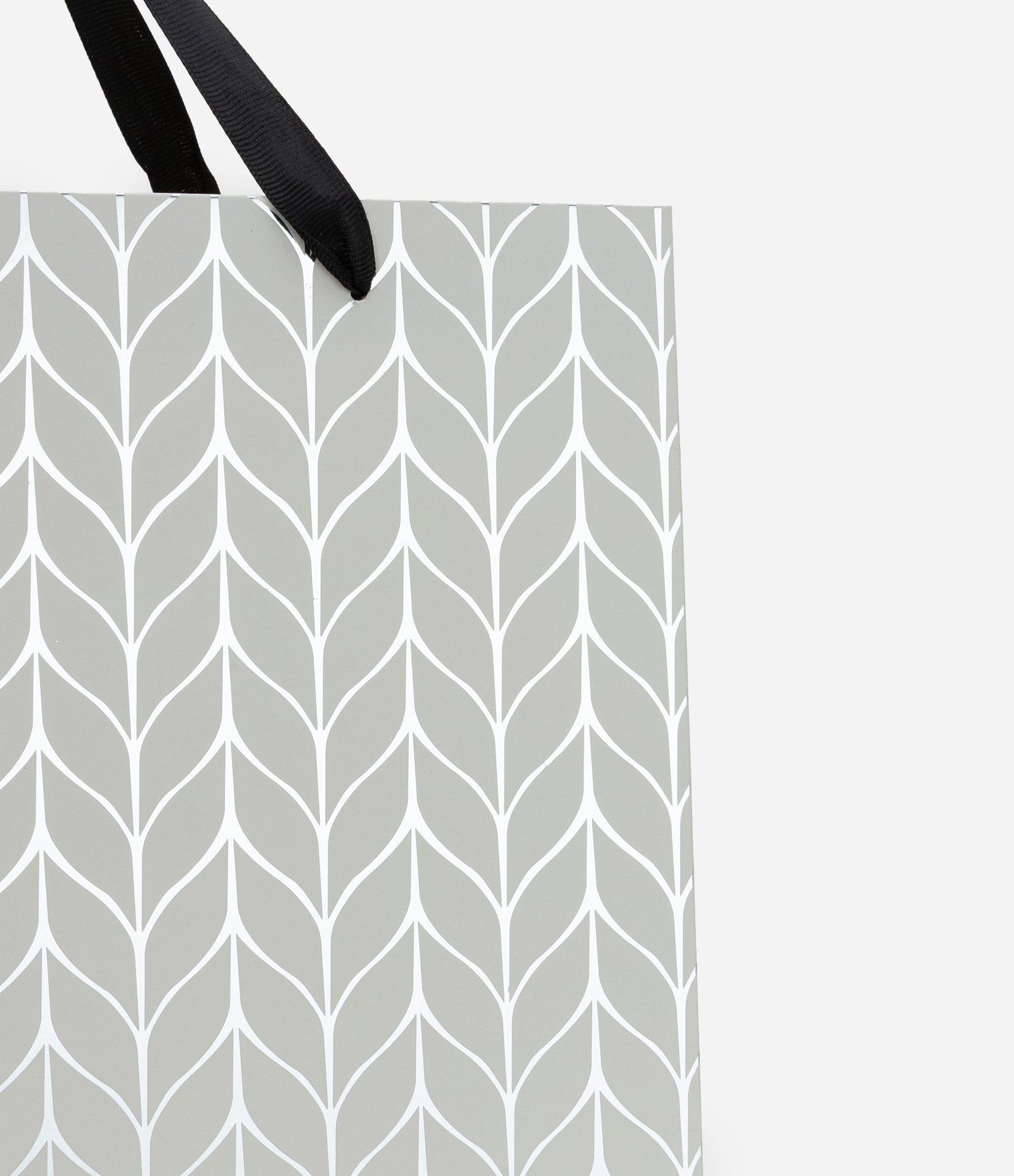 Embalagem de Presente Média com Estampa Espinha de Peixe Off White 2