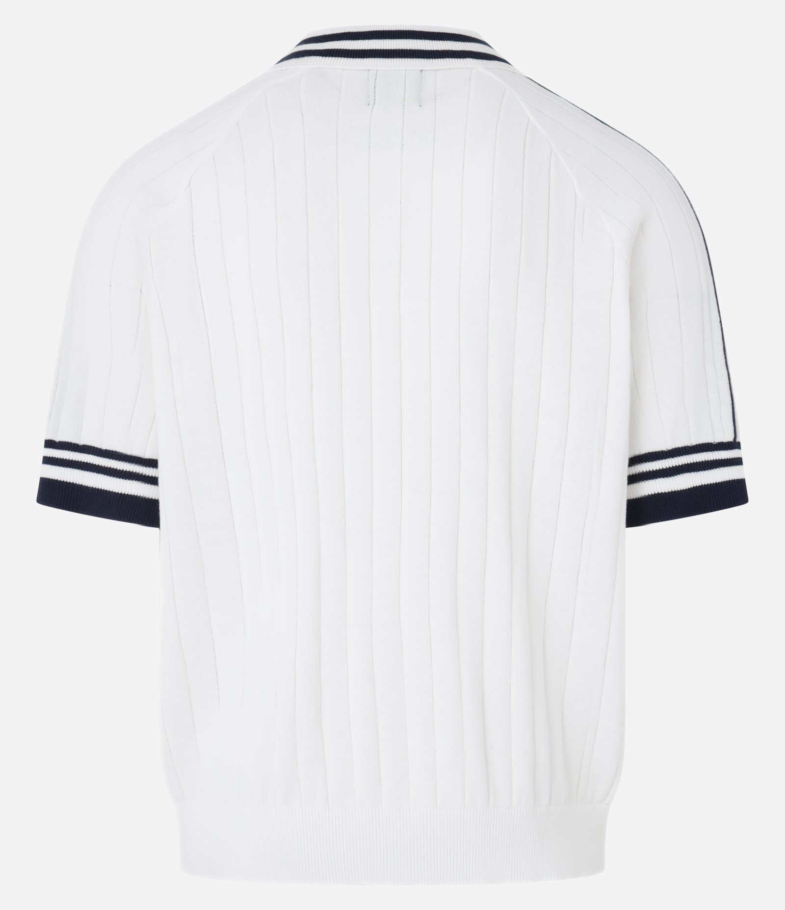 Camisa Polo Boxy em Tricô com Bordado Localizado Off White 9