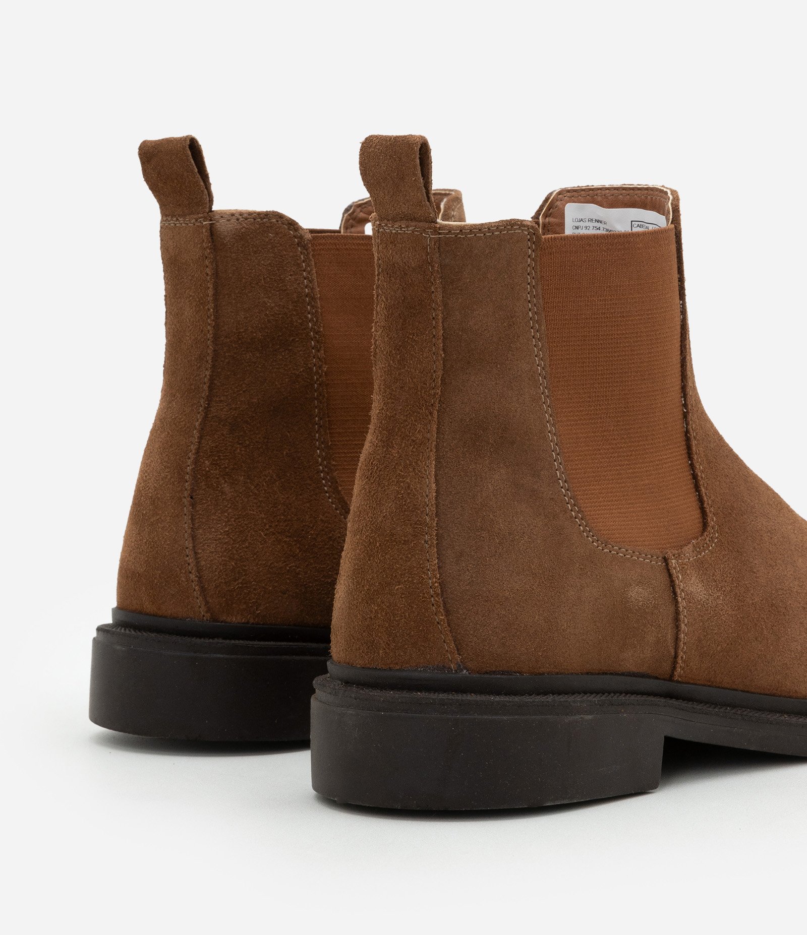 Bota Chelsea em Couro Camurça com Cano Curto Marrom 3