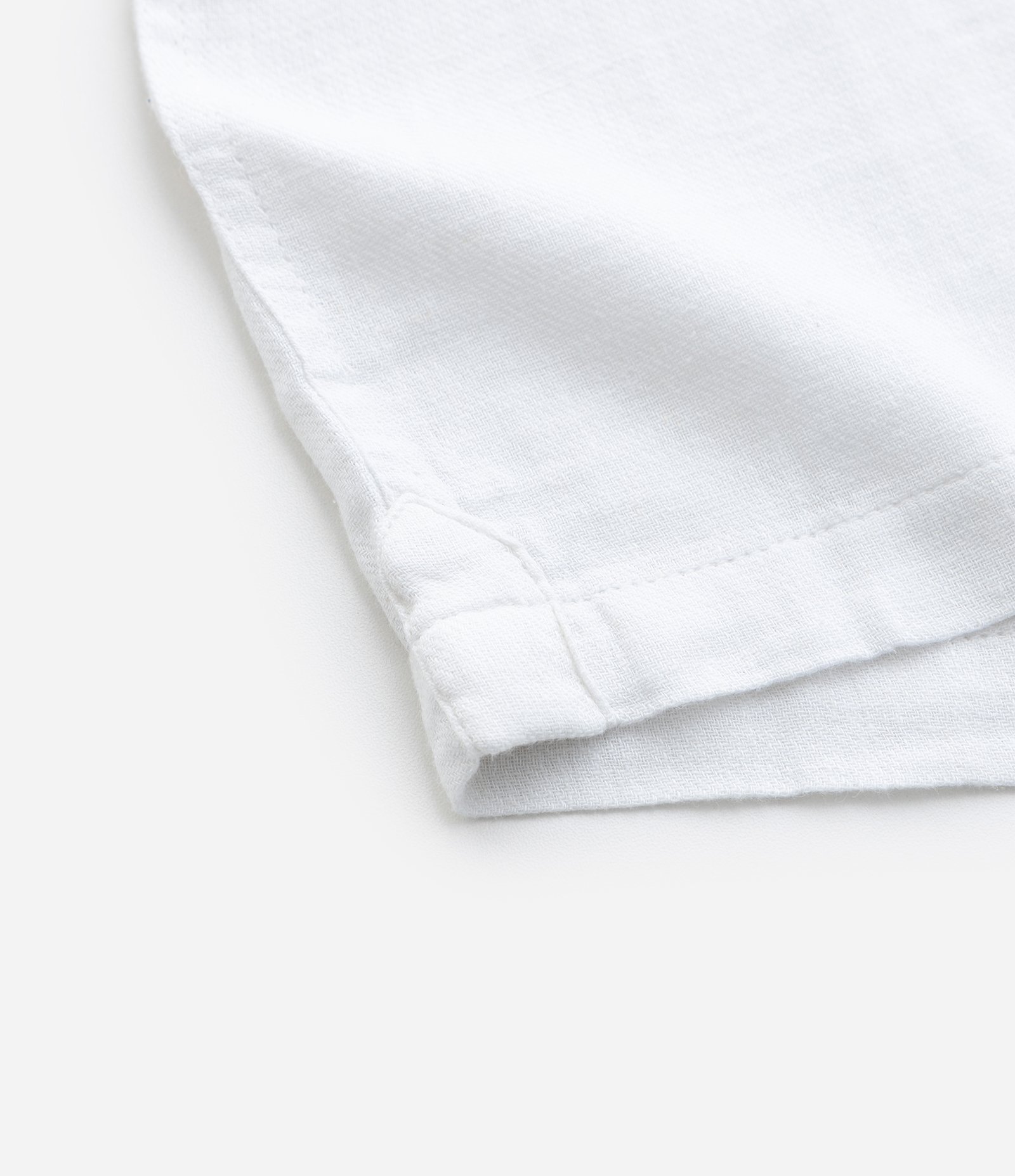 Camisa Infantil em Viscolinho com Bolso - Tam 5 a 14 Anos Branco 5