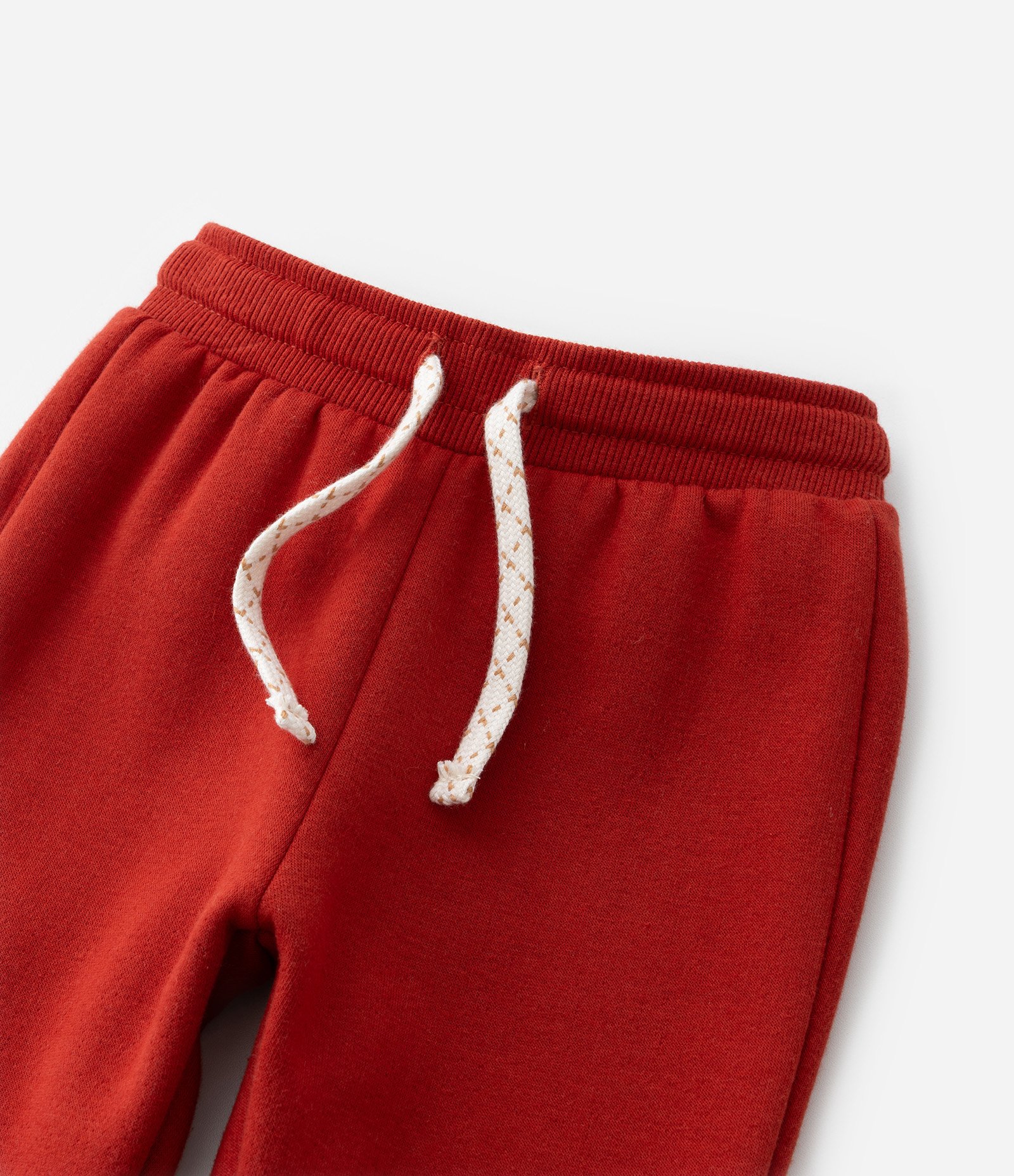 Conjunto Infantil com Estampa Interativa de Ursinho com Orelhas - Tam 1 a 6 Anos Bege/Vermelho 9