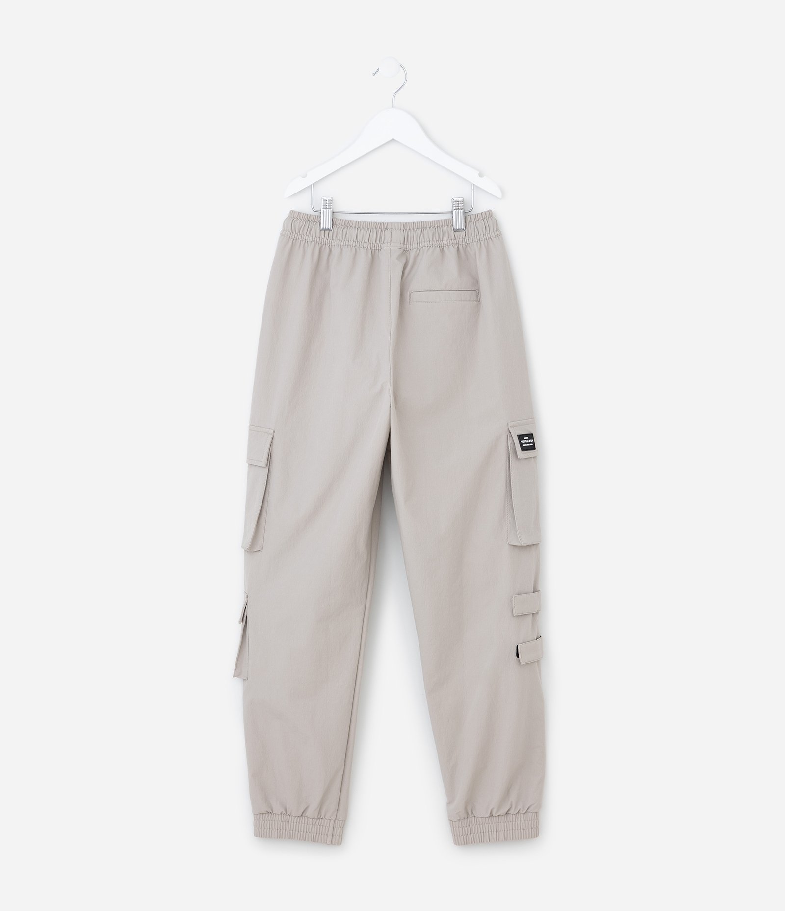 Calça Infantil em Microfibra com Bolsos e Velcro - Tam 5 a 14 Anos Cinza 2