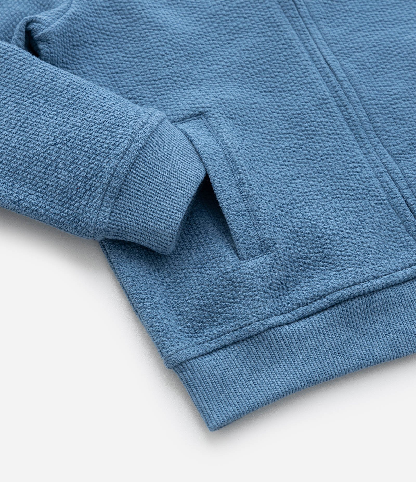 Jaqueta Bomber Infantil Texturizada - Tam 1 a 6 Anos Azul 4