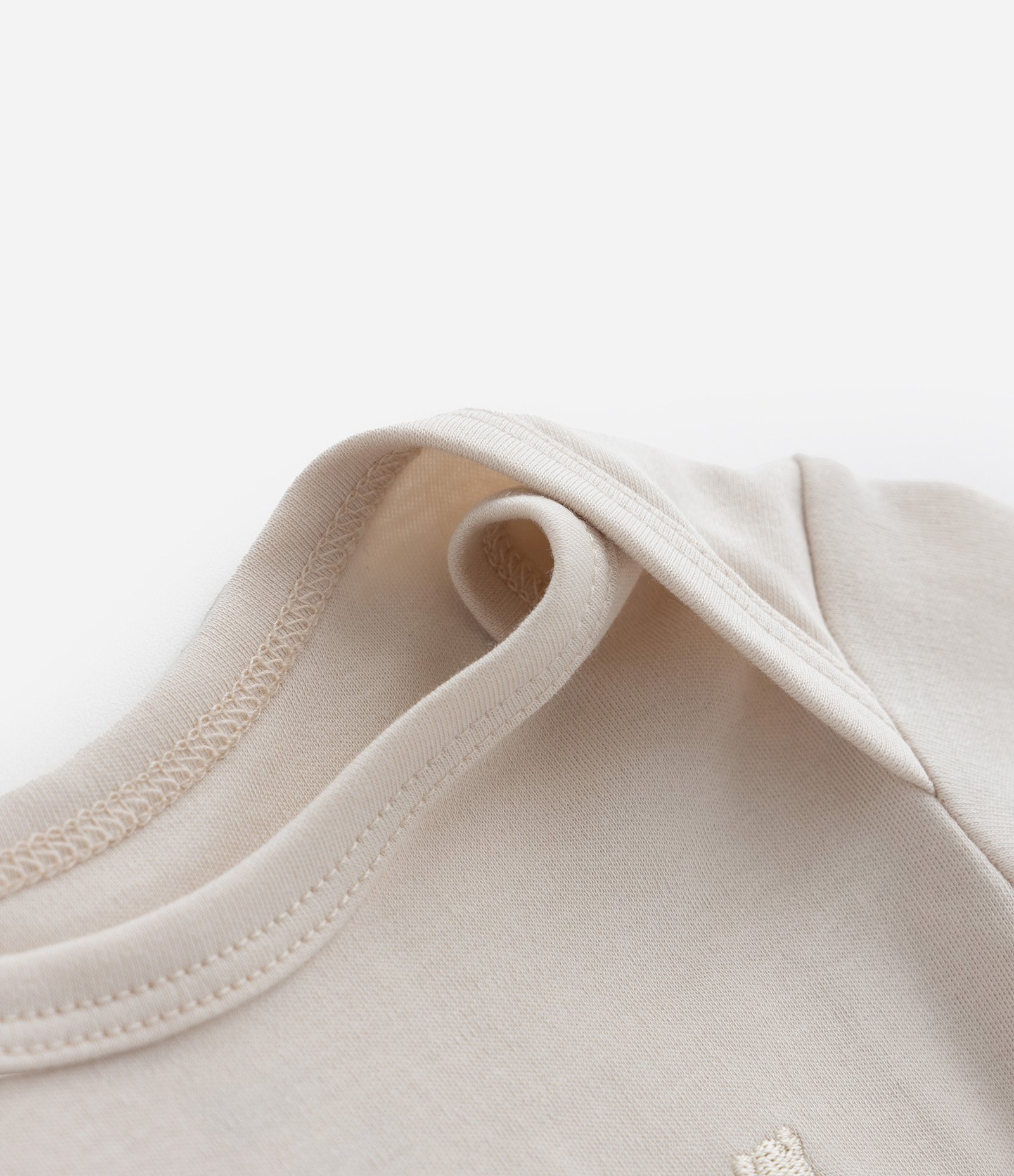 Body Infantil Básico em Algodão Peruano - Tam RN a 18 meses Bege 4