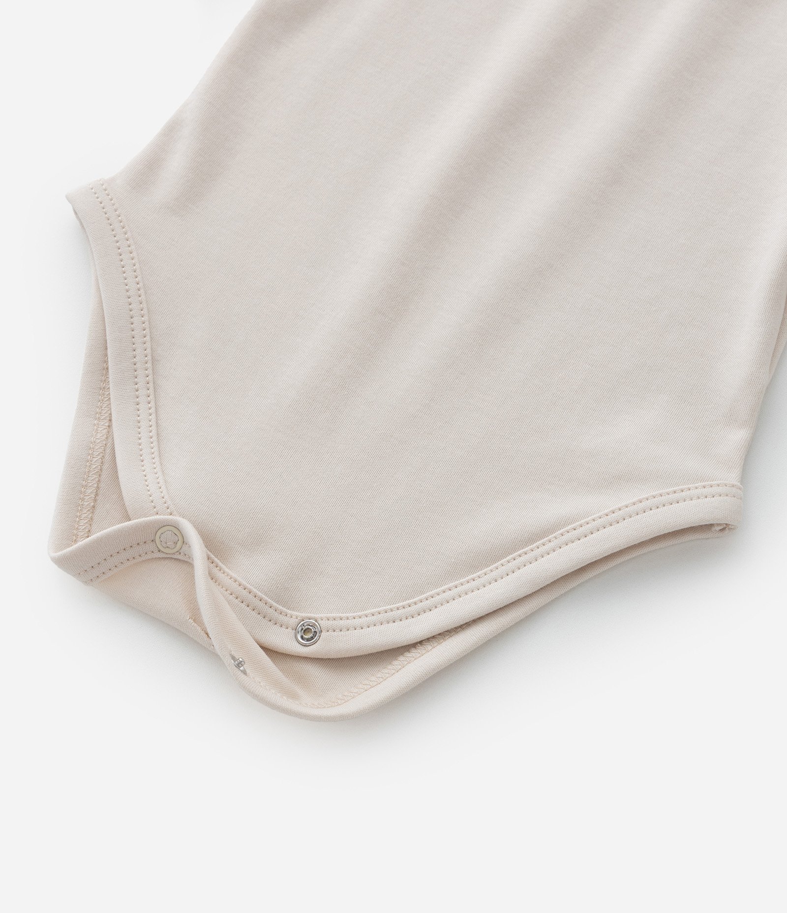 Body Infantil Básico em Algodão Peruano - Tam RN a 18 meses Bege 5