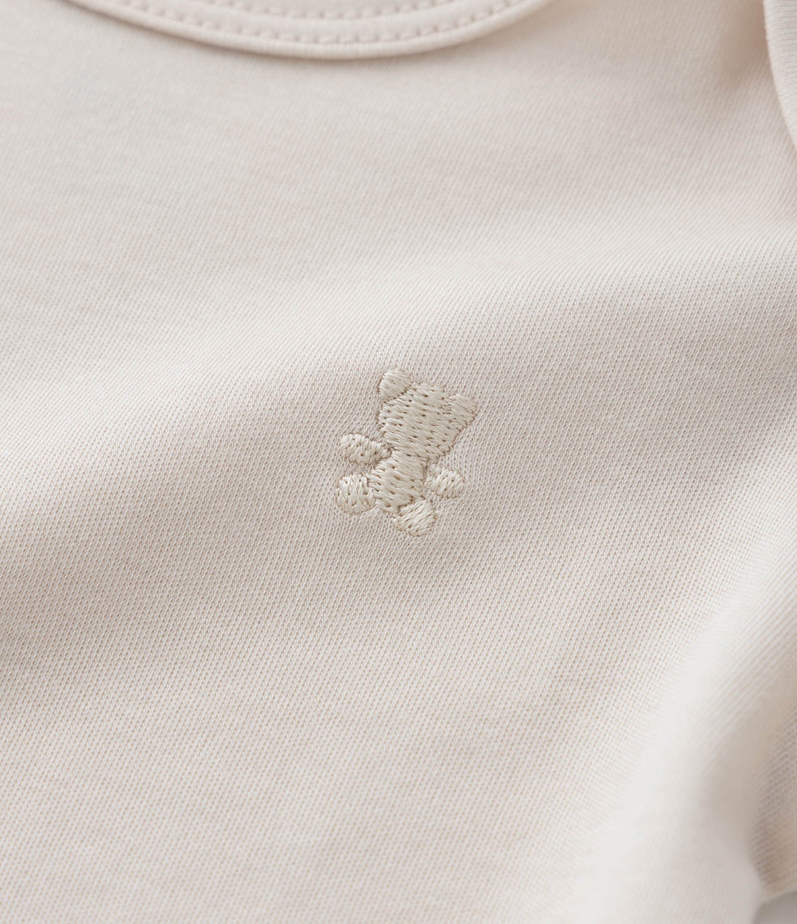 Body Infantil Básico em Algodão Peruano - Tam RN a 18 meses Bege 6