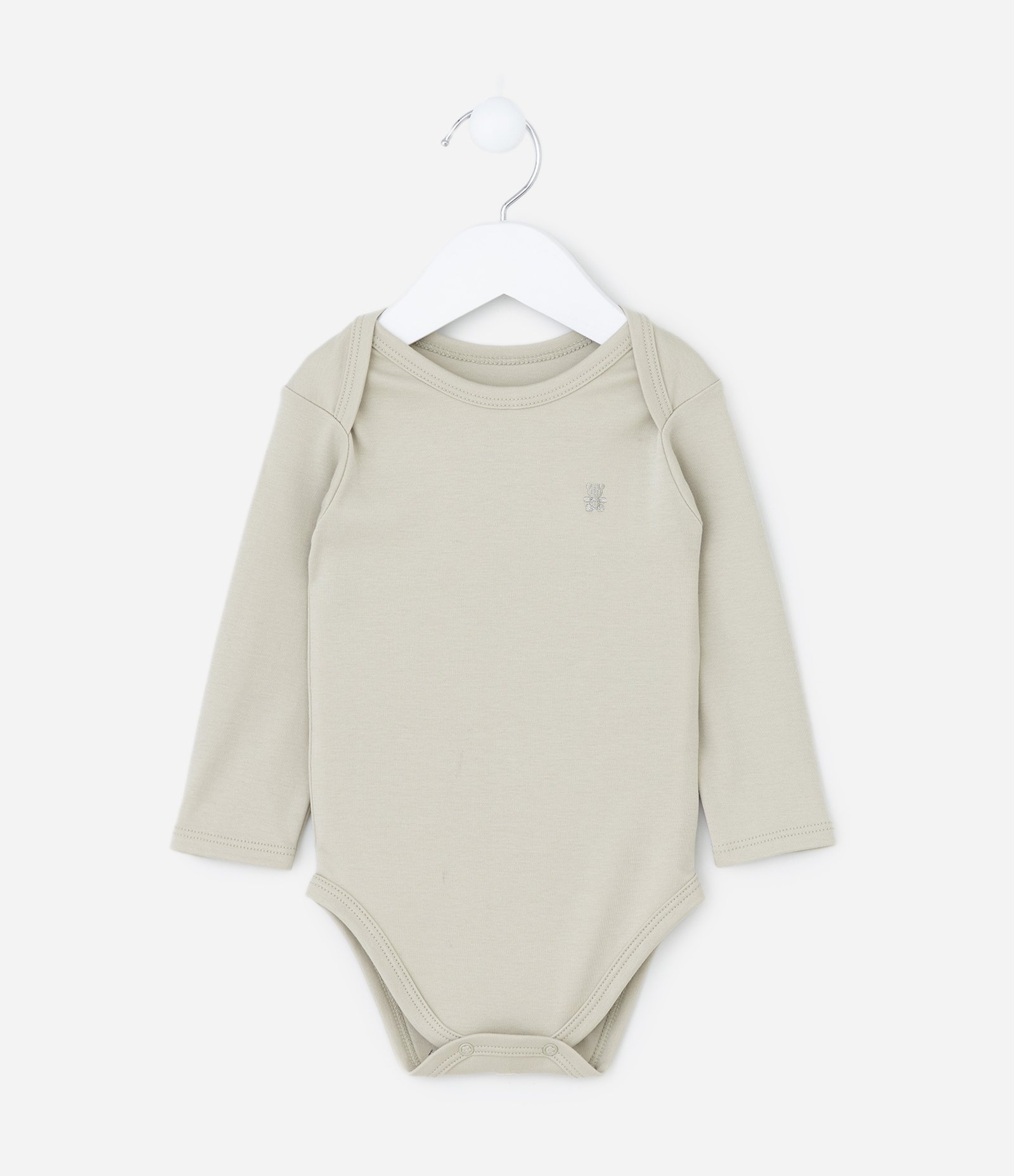 Body Infantil Básico em Algodão Peruano - Tam RN a 18 meses Verde 1